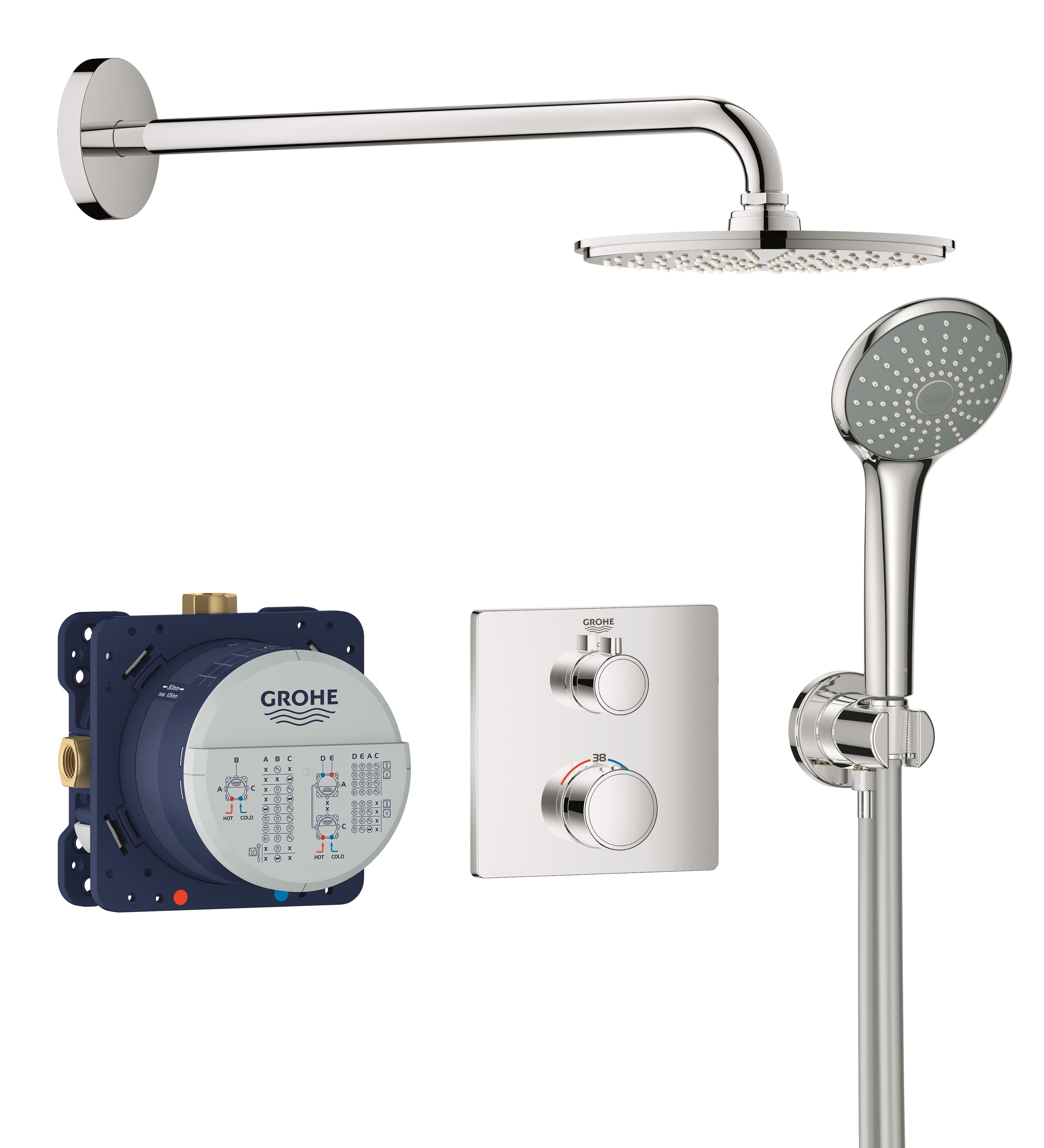 Grohe Grohtherm Duschsystem Krom