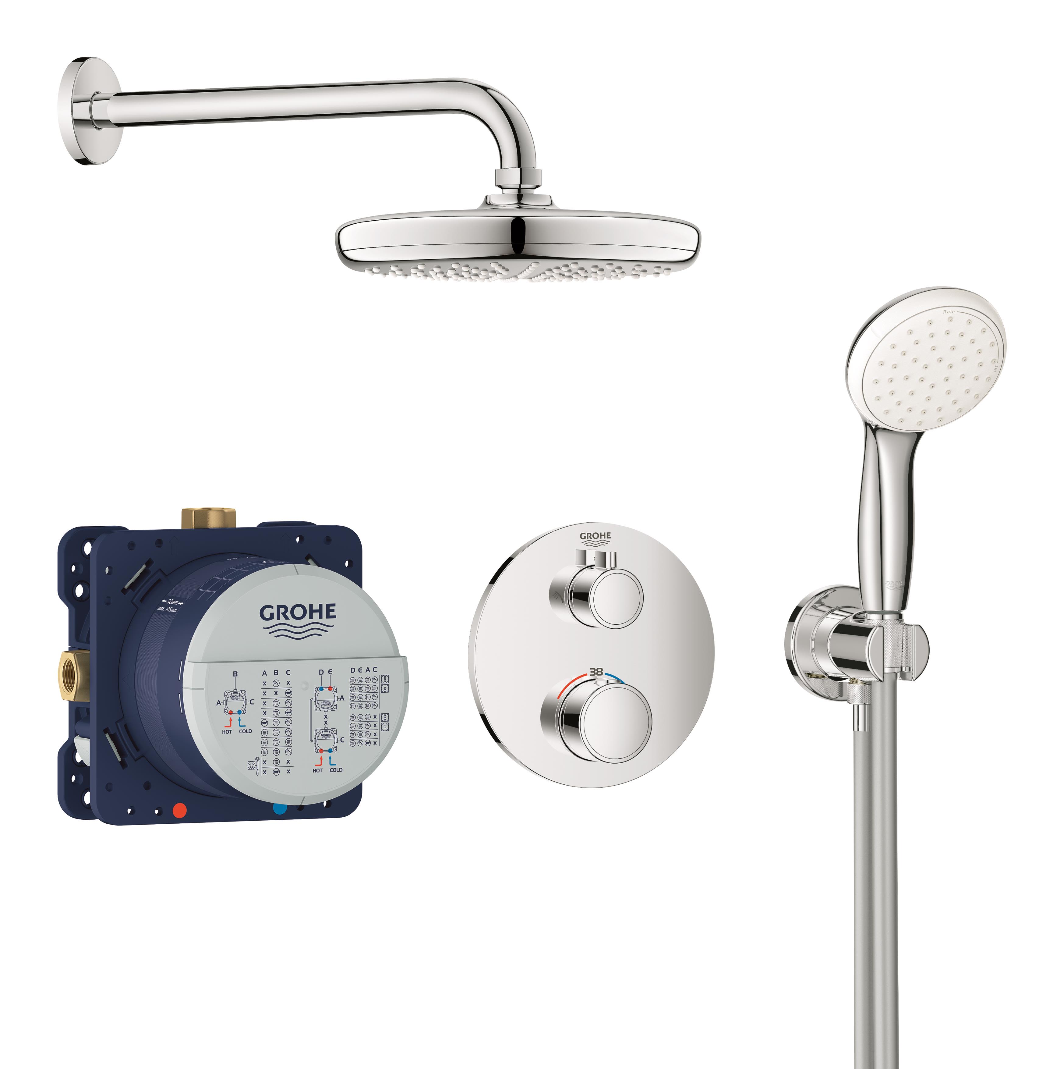 Grohe Grohtherm Duschsystem Krom