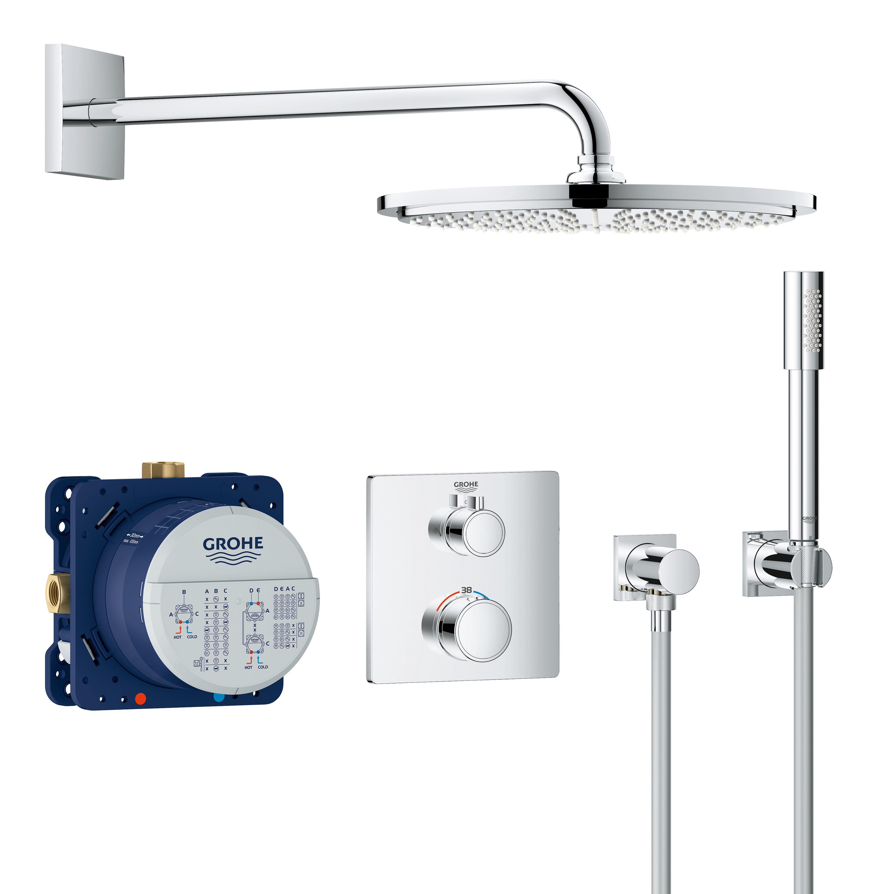 Grohe Grohtherm Duschsystem Krom