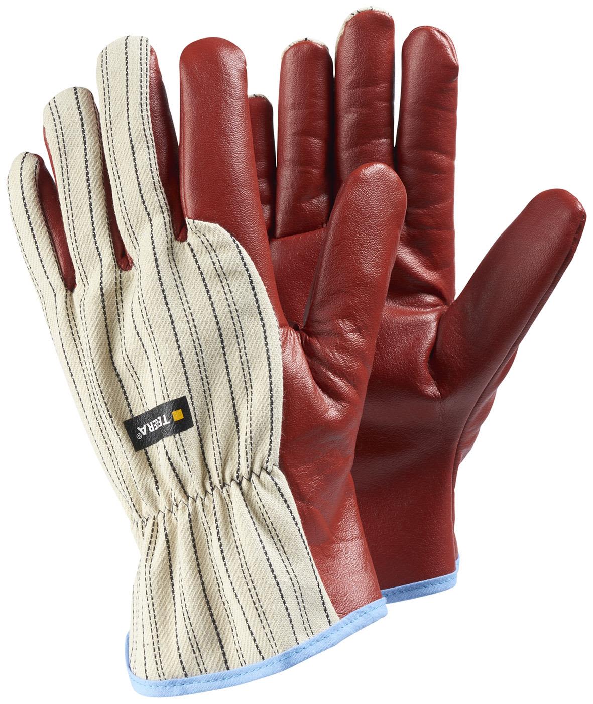 Tegera 957 Arbetshandske röd/beige 8