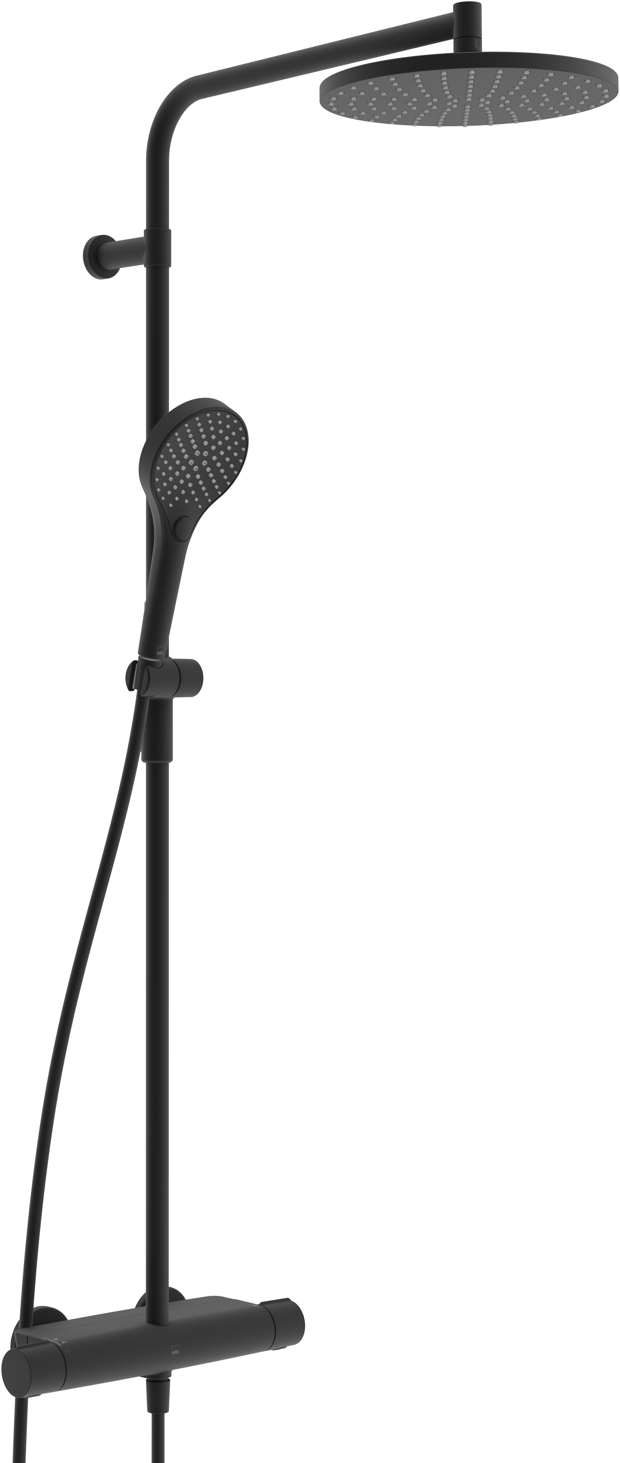 Oras Optima Style 7192N-33 Takdusch 150 c/c Mattsvart