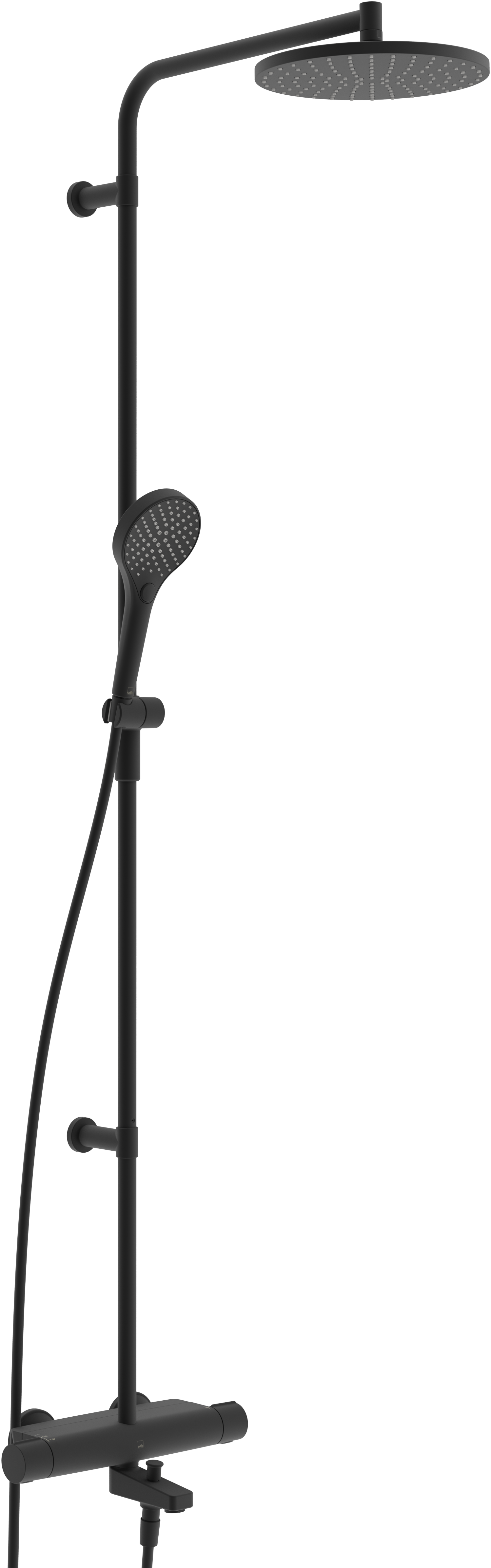 Oras Optima Style 7193N-33 Takdusch 150 c/c Mattsvart