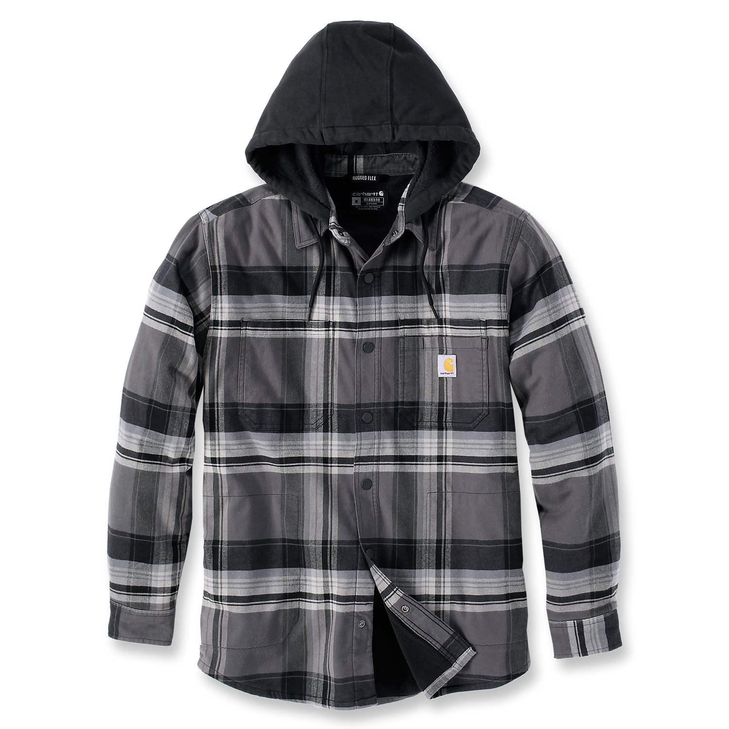 Carhartt 105938N04-XXL Flanellskjorta svart, grå XXL