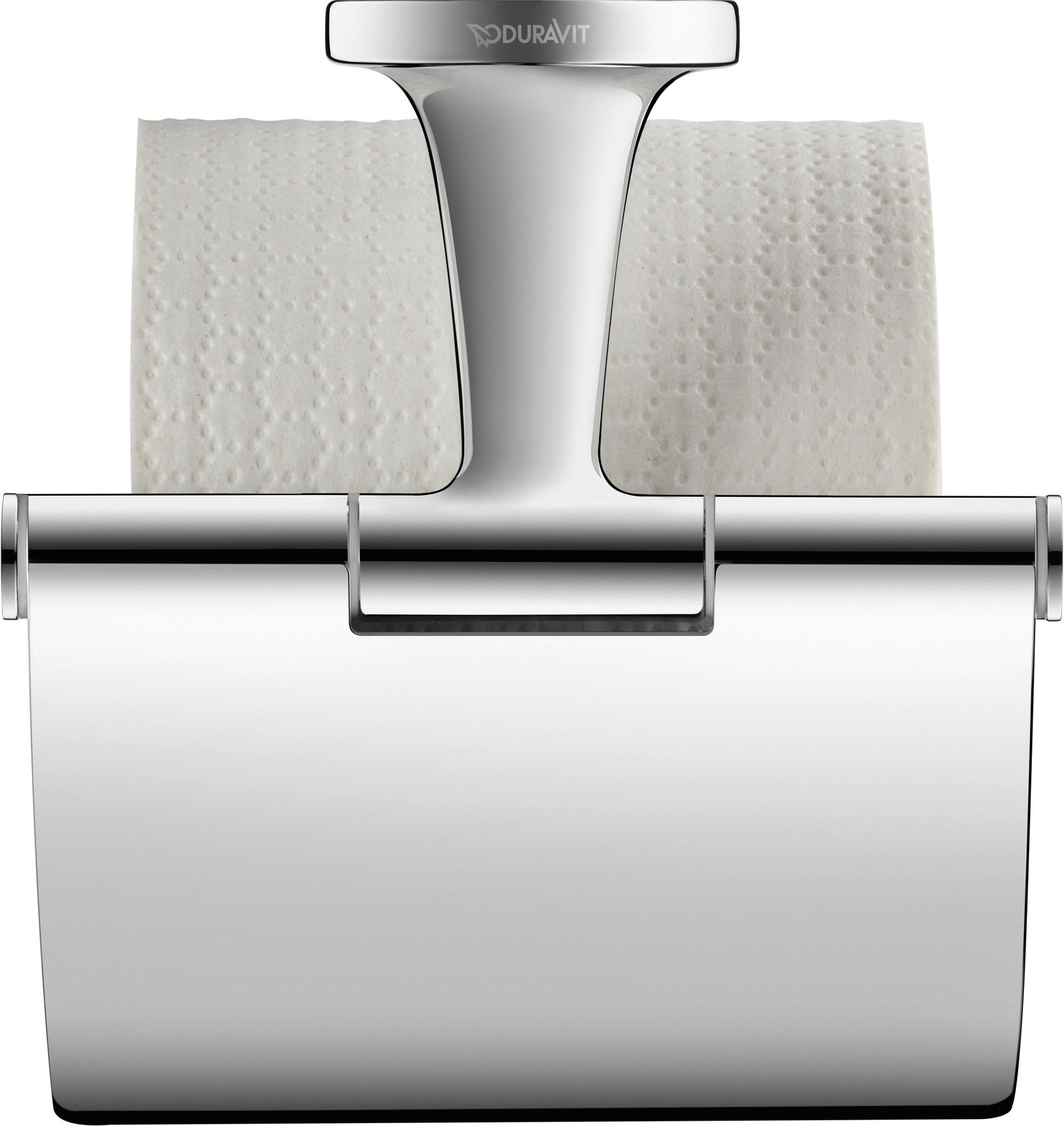 Duravit 0099401000 Toalettpappershållare med lock Krom