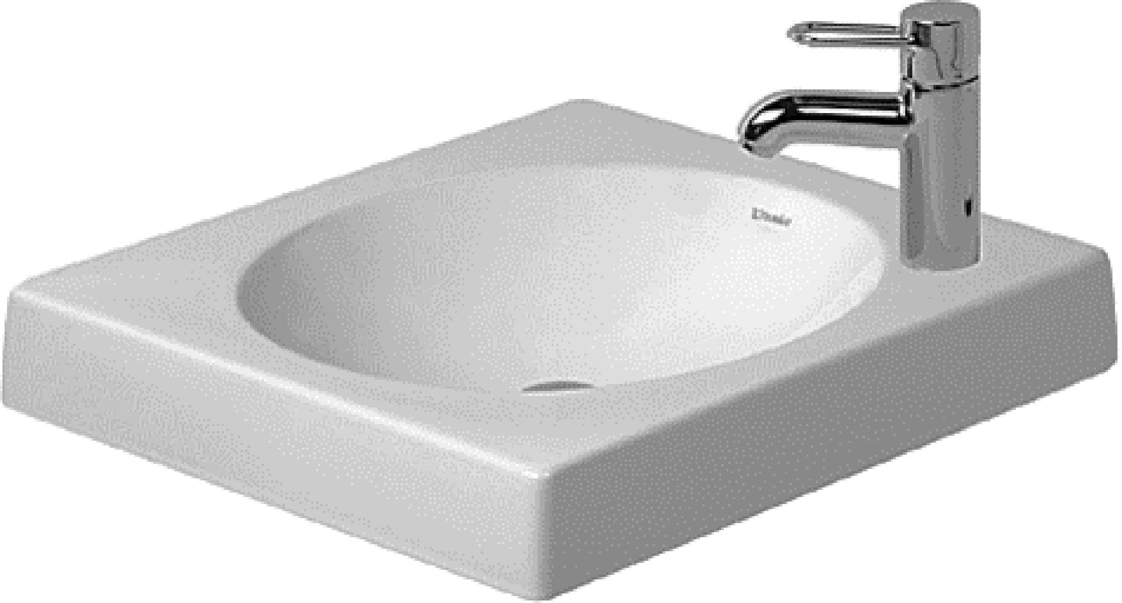 Duravit Architec Tvättställ för bänkskiva, 500x500