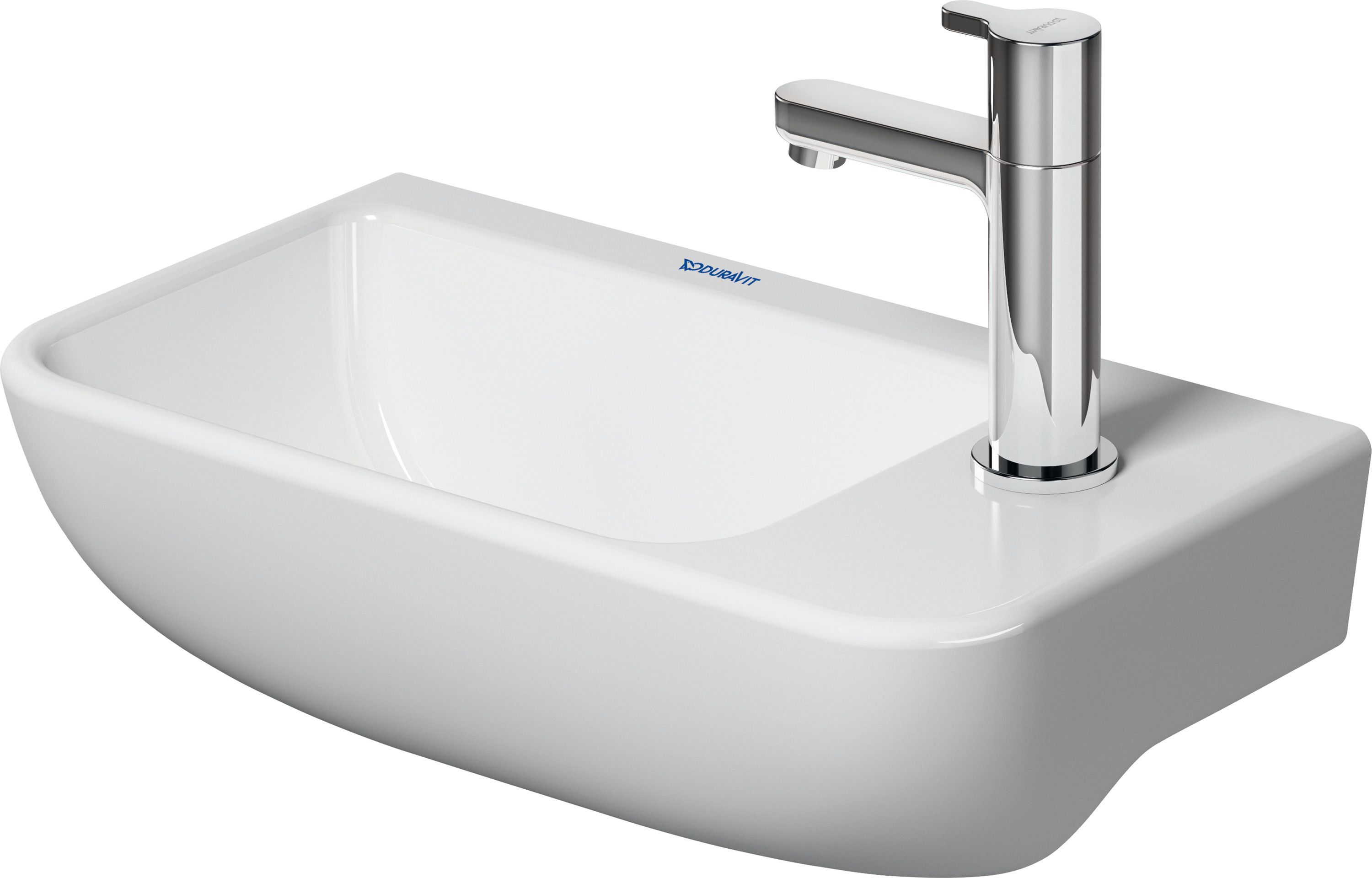Duravit Me By Starck Tvättställ 400x220, blandarhål höger, matt