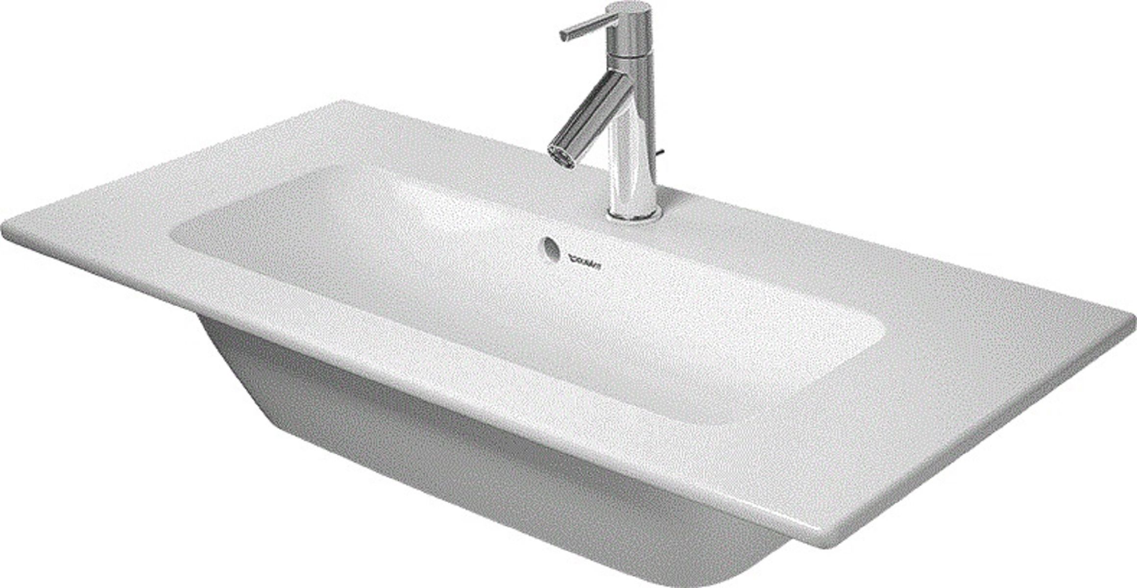 Duravit Me By Starck Tvättställ 830x400, vit