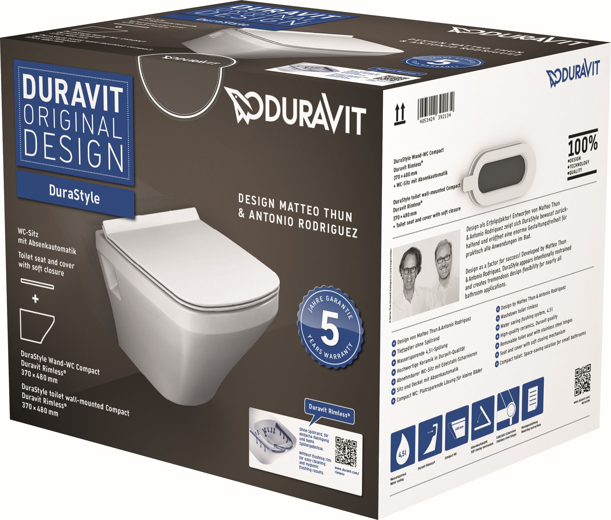 Duravit Durastyle WC-skål med sits