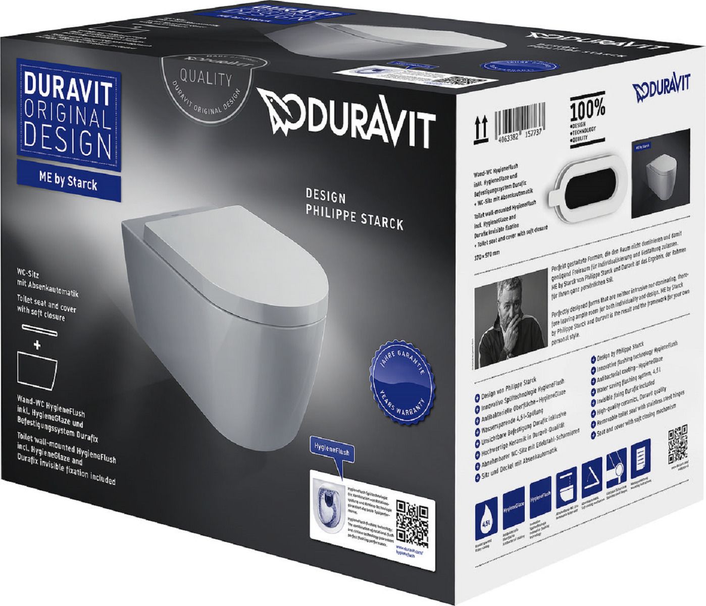 Duravit Me By Starck WC-skål med sits