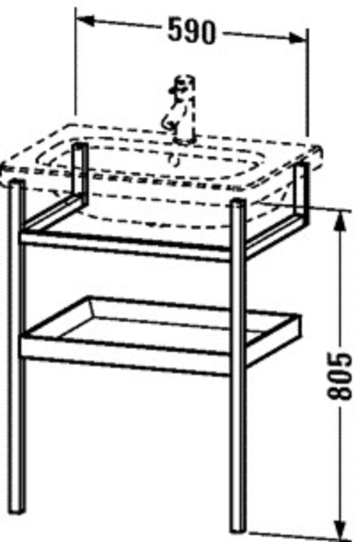 Duravit Durastyle DS988101876 Benställning trä Vit/Ek