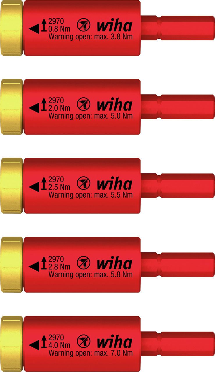 Wiha easyTorque 41479 Vridmomentadapterset för slimBits- och slimVario-hållare, 5 delar