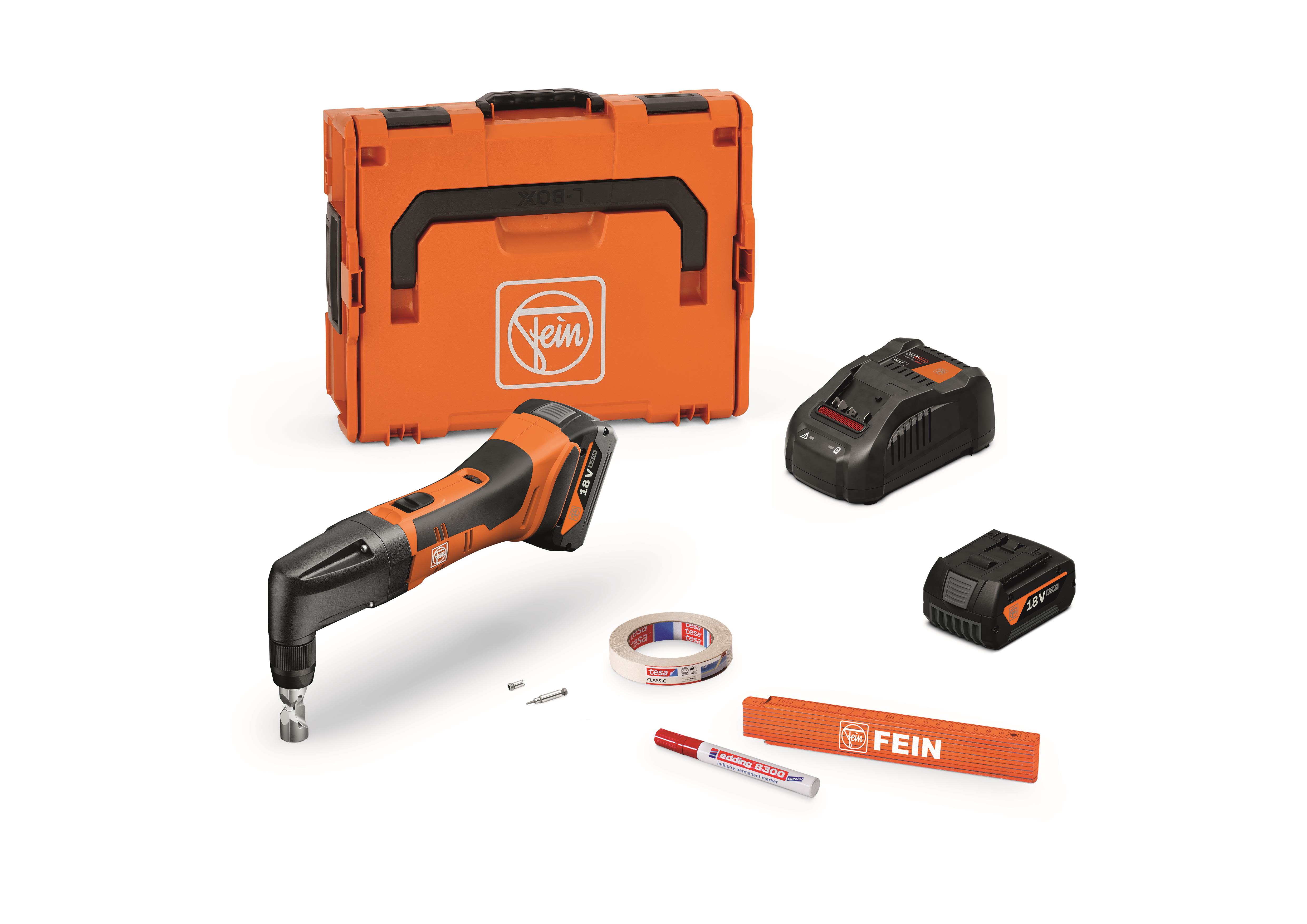 Fein ABLK 18 1.6 E AS Nibblare med batteri och laddare