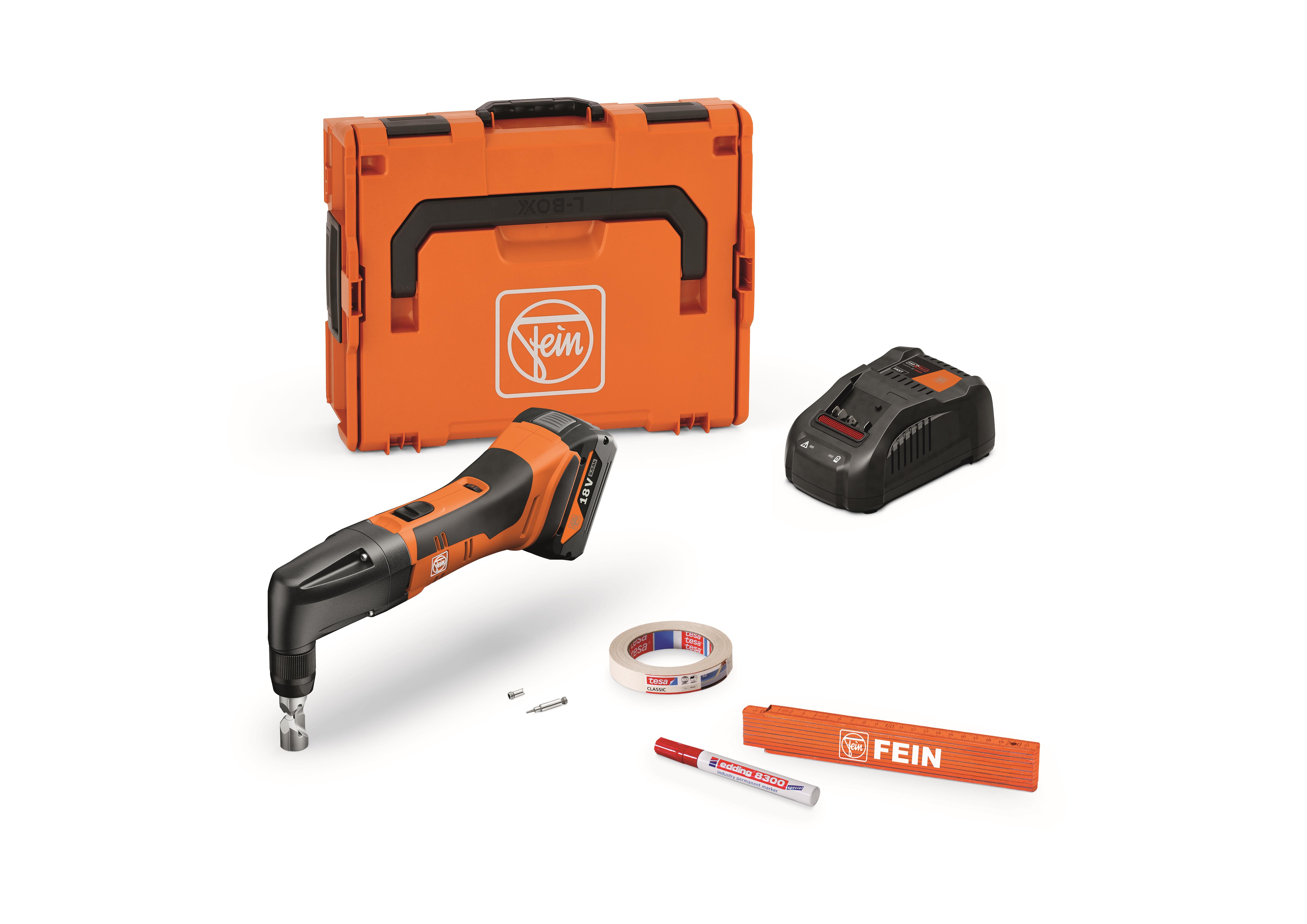 Fein ABLK 18 1.6 E AS Nibblare med batteri och laddare