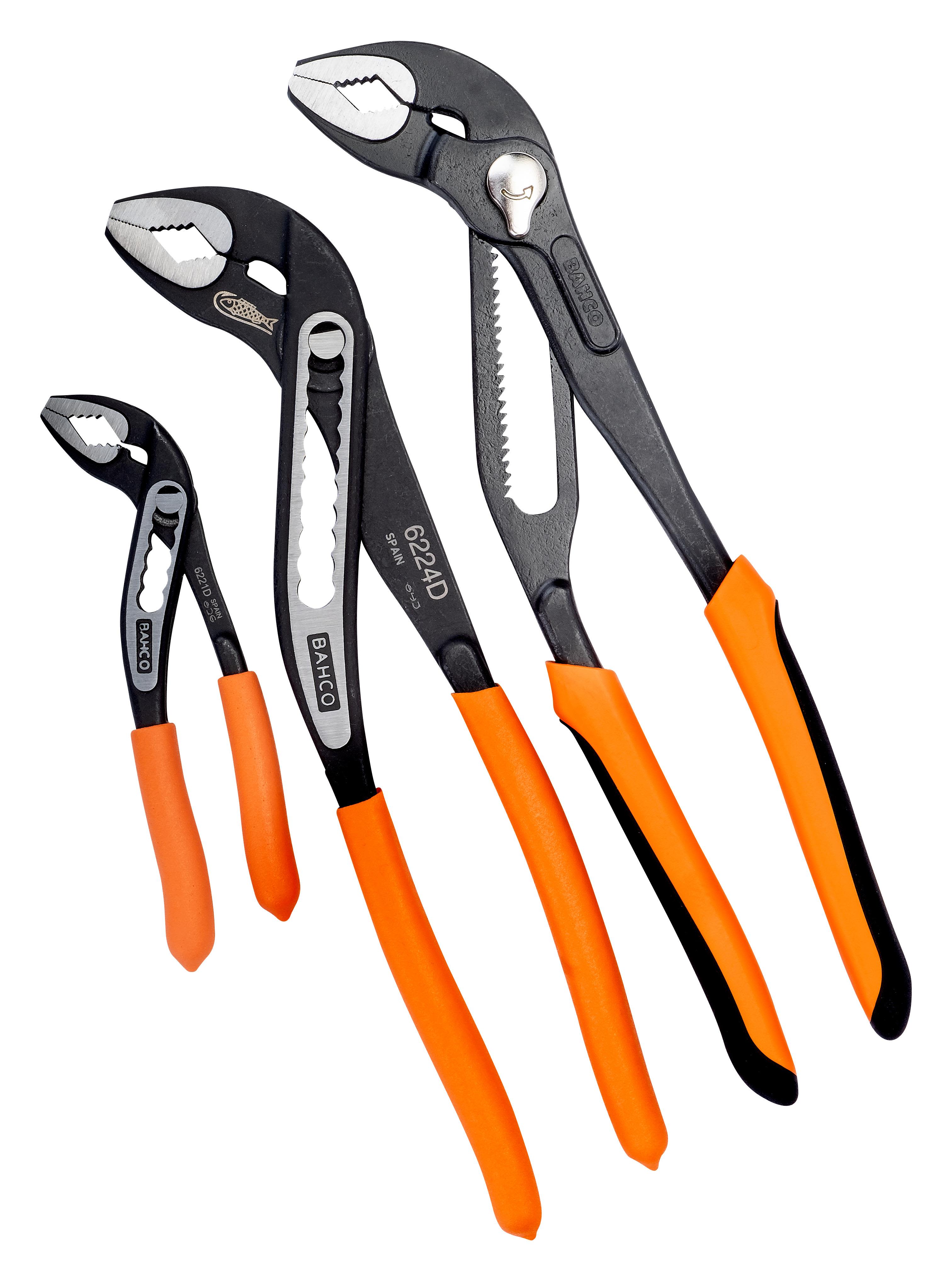 Bahco 7224-622XD-3P Polygripsett 3 deler