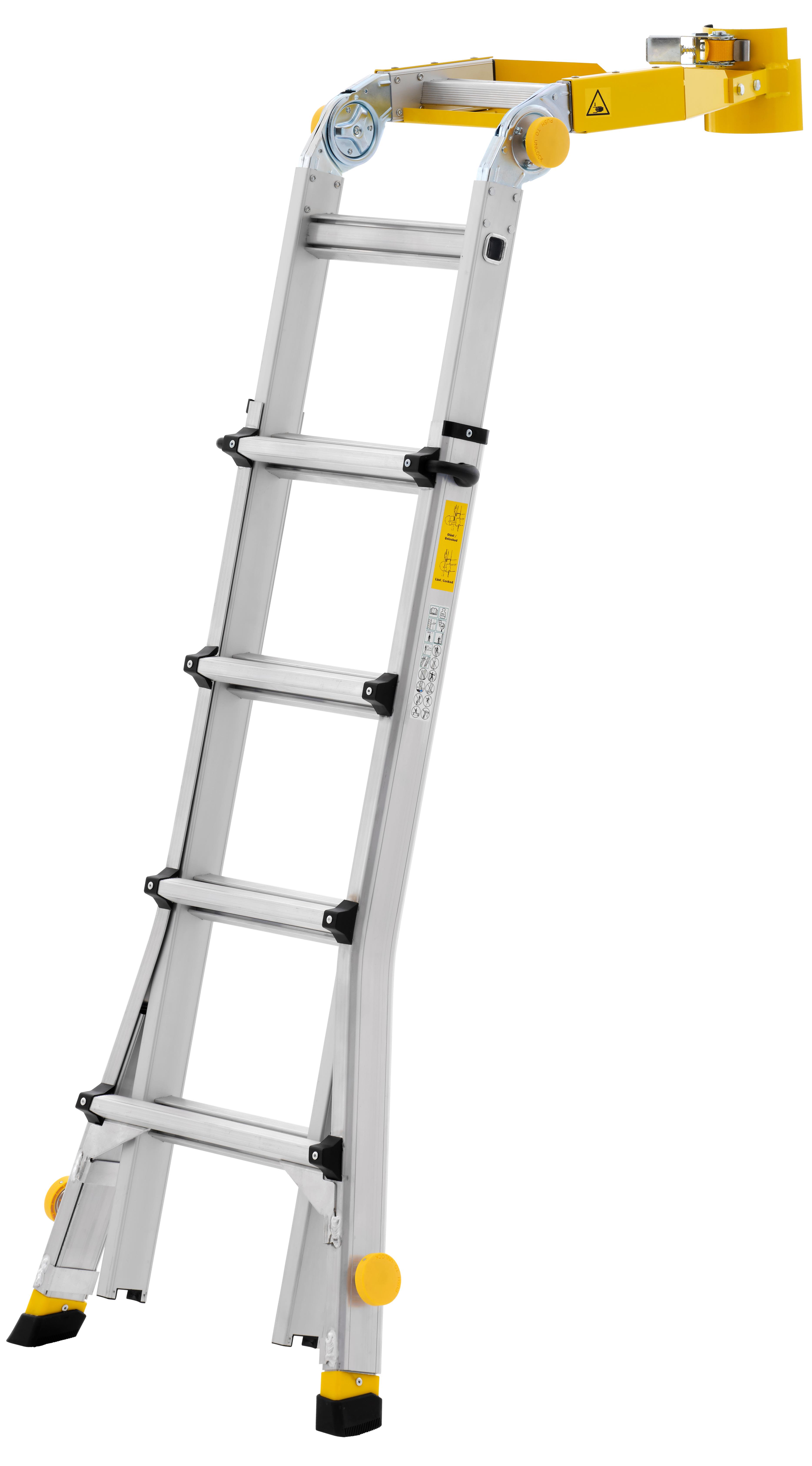 W.steps WSIGN 2,4-T Stolpstege teleskopisk