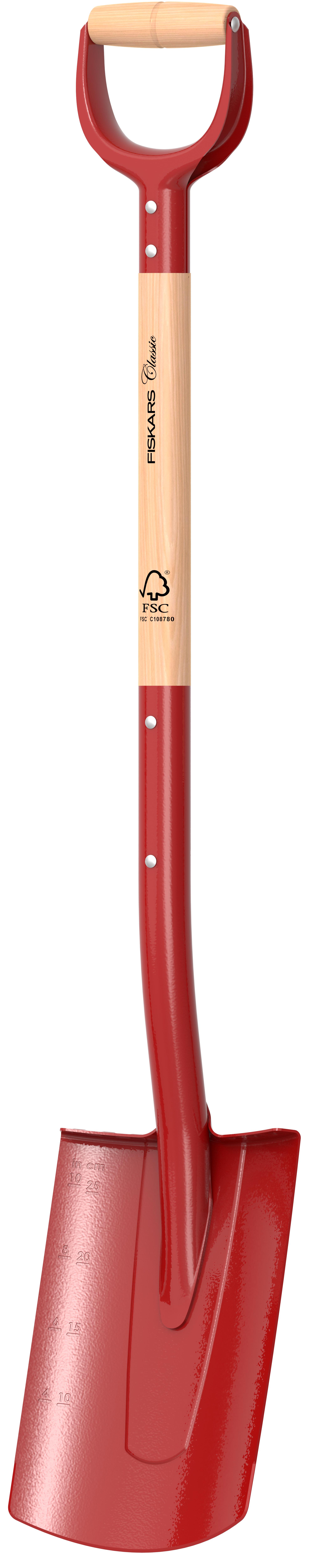 Fiskars Classic 1071933 Spade halvrund, 106 cm