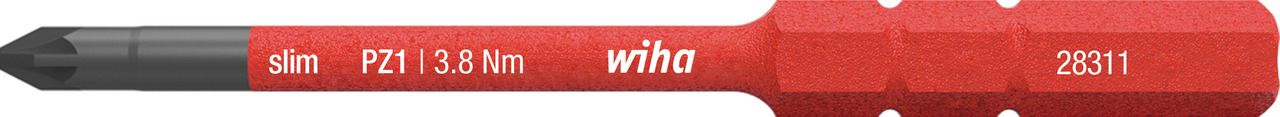 Wiha slimBit 43117 Bits pozidriv, 75 mm, 1000 V PZ0x75 mm