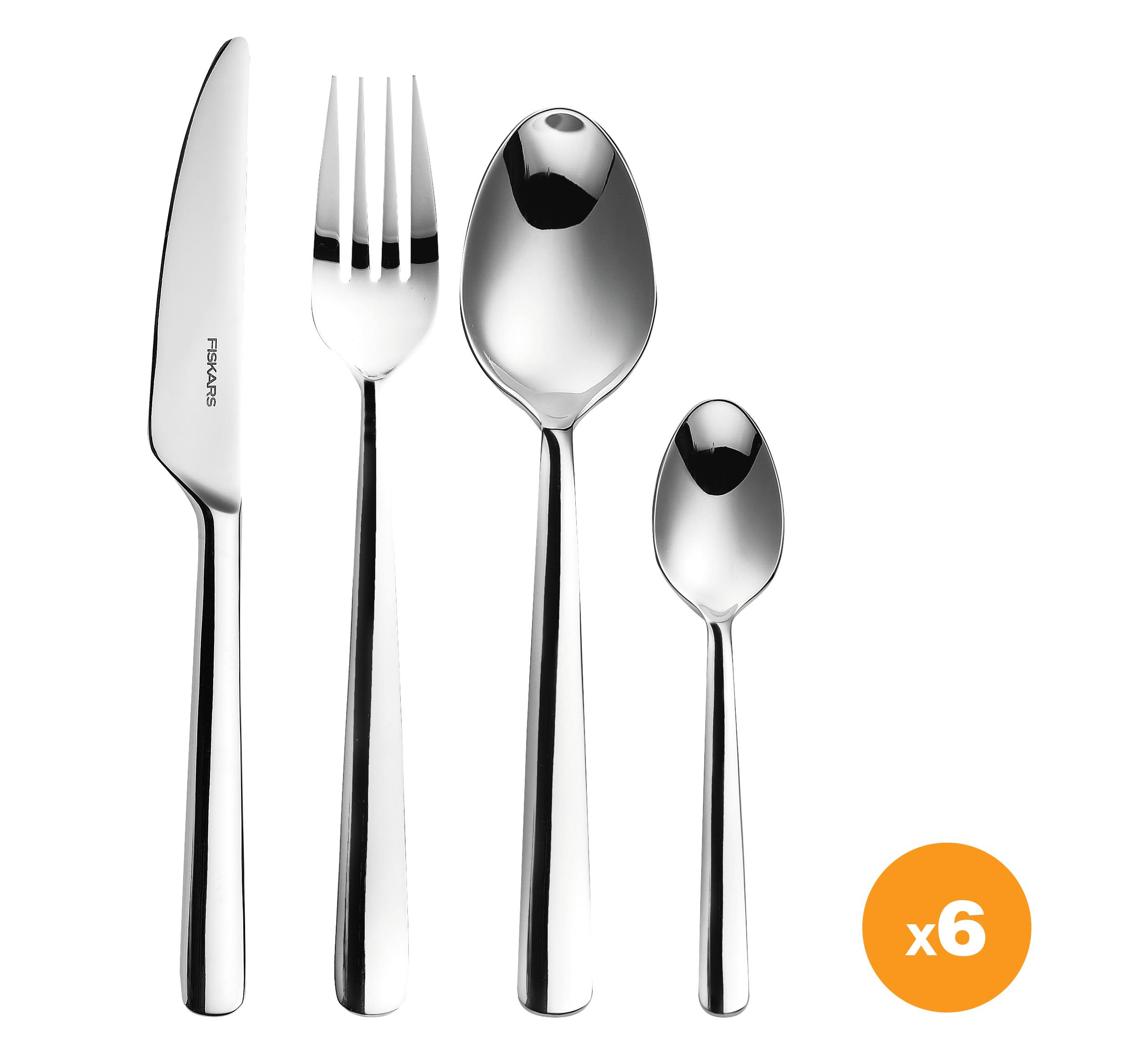 Fiskars Functional Form 1071623 Bestickset 24 delar, i gåvoask Blank yta