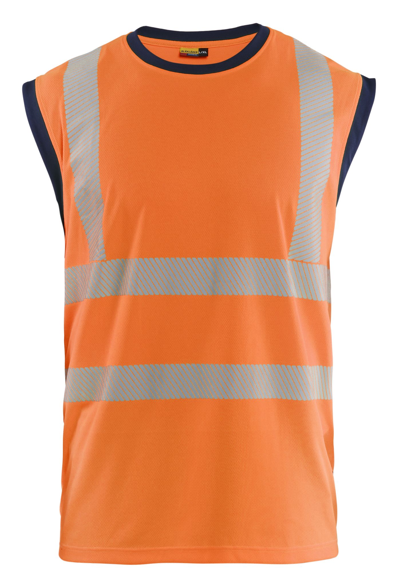 Blåkläder 357510135389L/XL Linne varsel, orange/marinblå Orange/marinblå