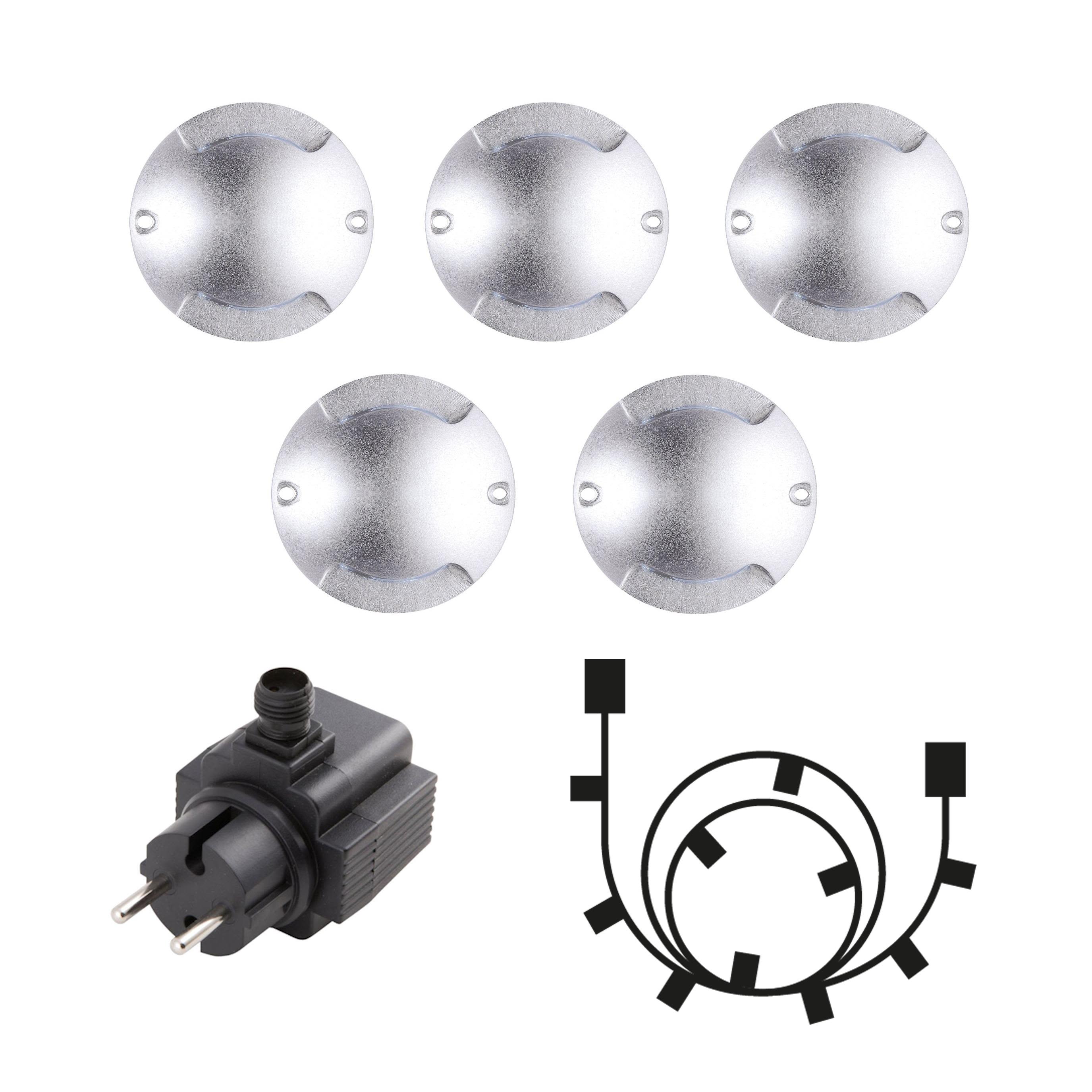 LightsOn Zenit Duo 5040 Altanarmatur silver, 40 lm, 5-pack