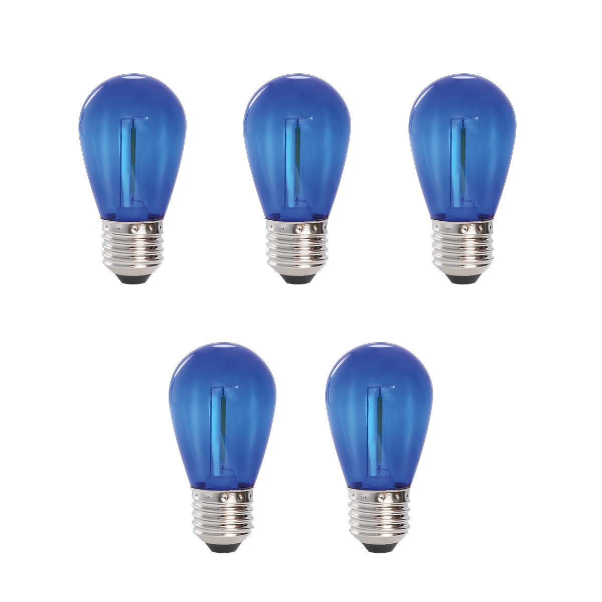 LightsOn Deco 5122 LED-lampa E27, 30 lm, 0,3 W, 5-pack Blå