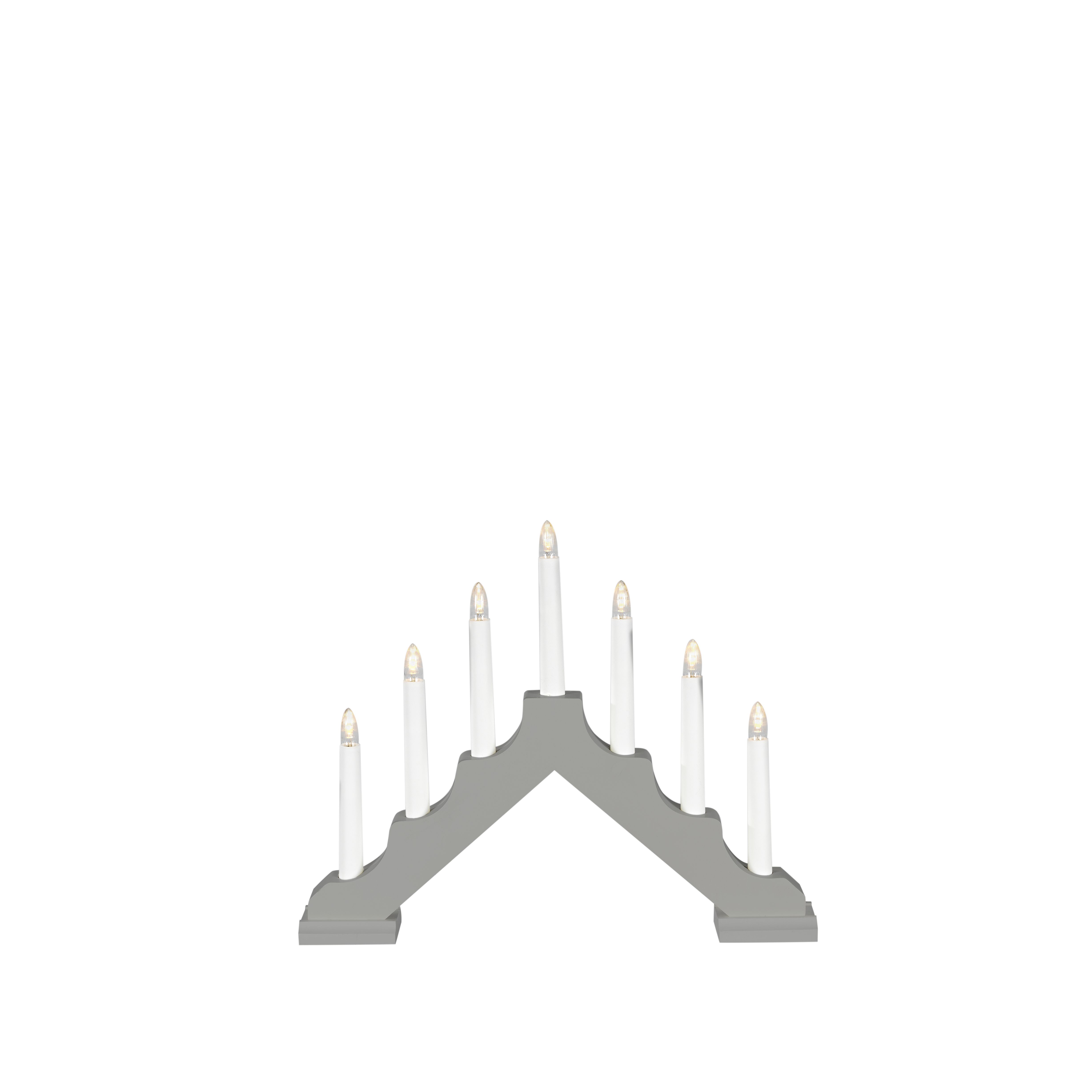 Konstsmide 2322-305 Adventsljusstake 7 ljus, grå