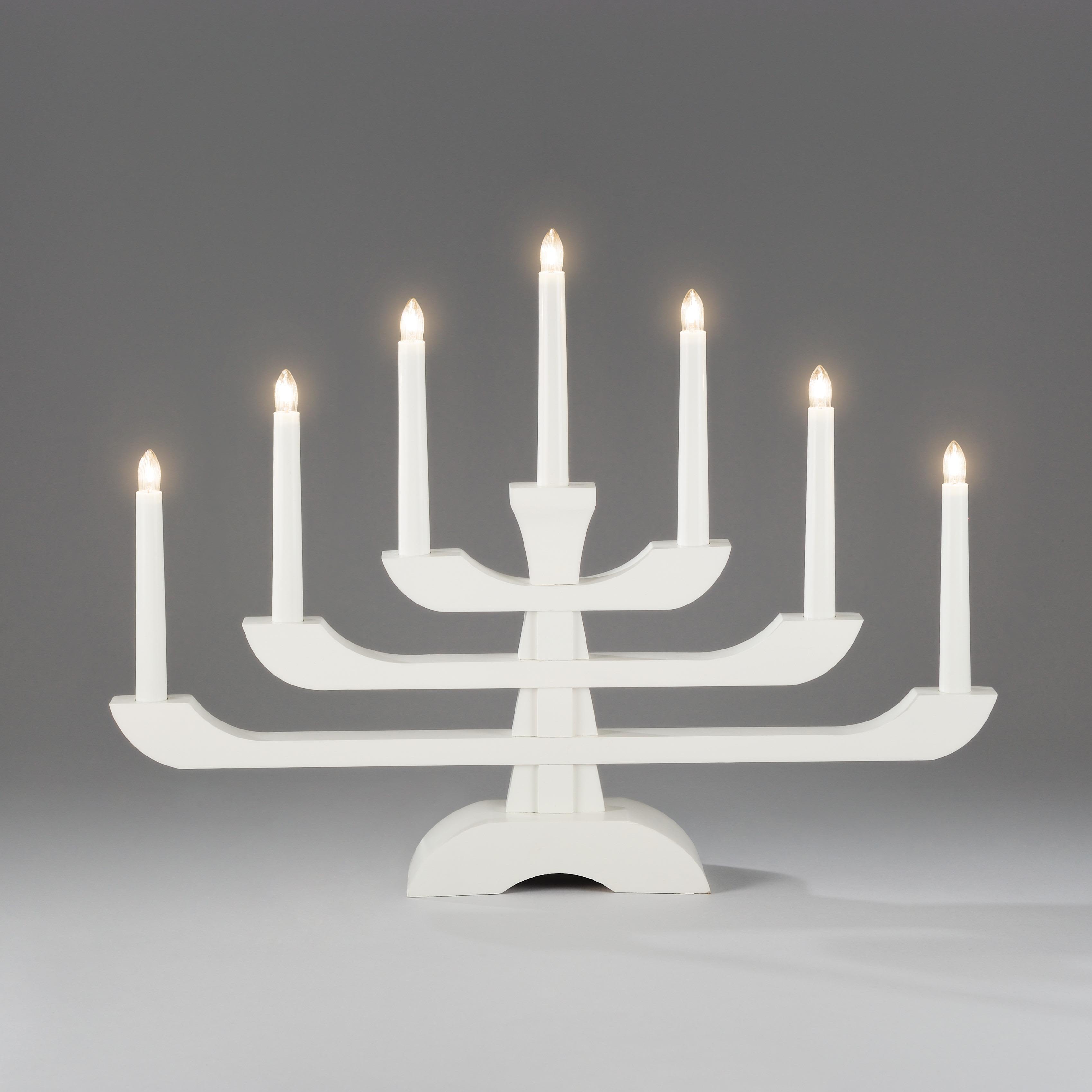 Konstsmide 2531-210 Adventsljusstake 7 ljus Vit