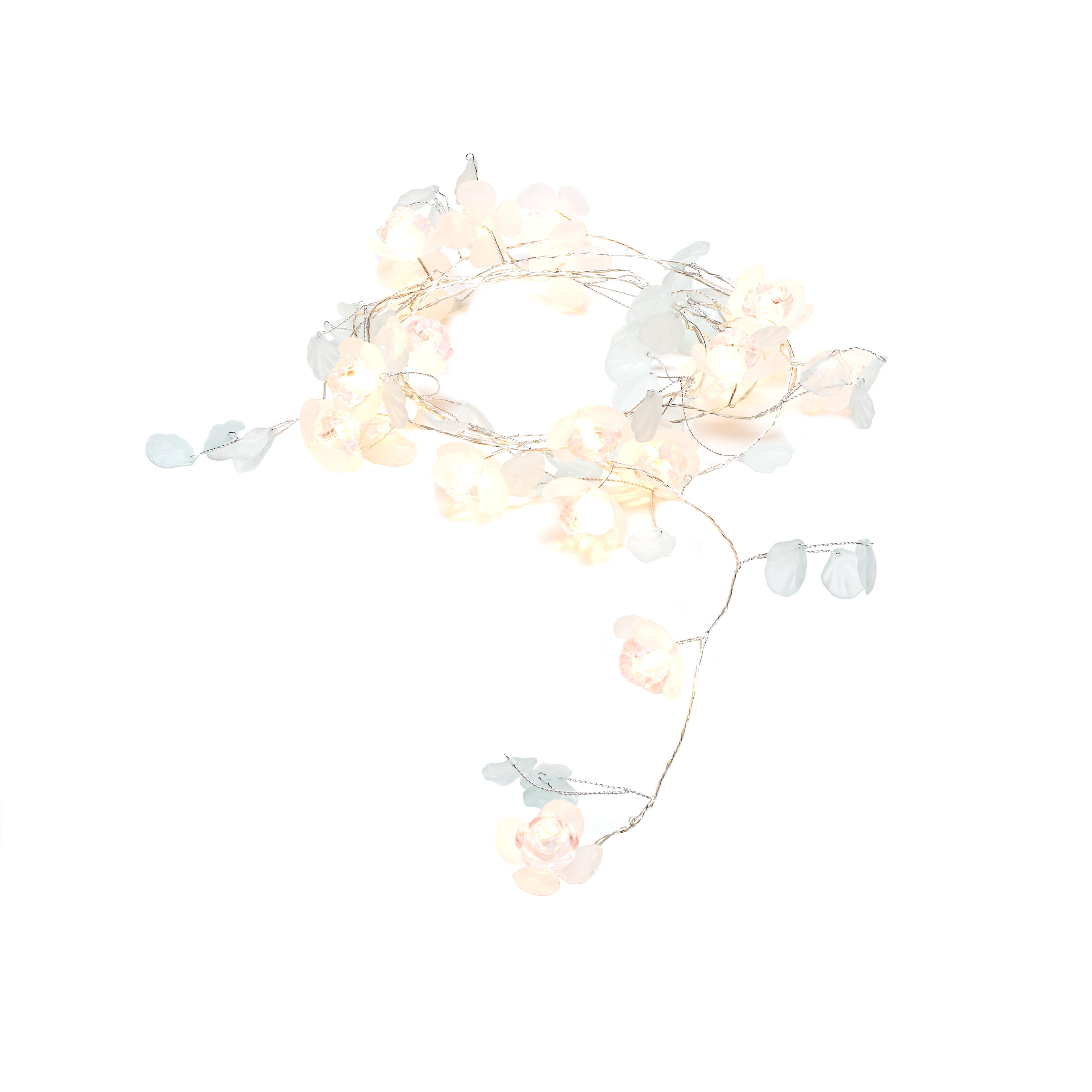 Konstsmide 3292-503 Ljusslinga blommor Rosa och vita
