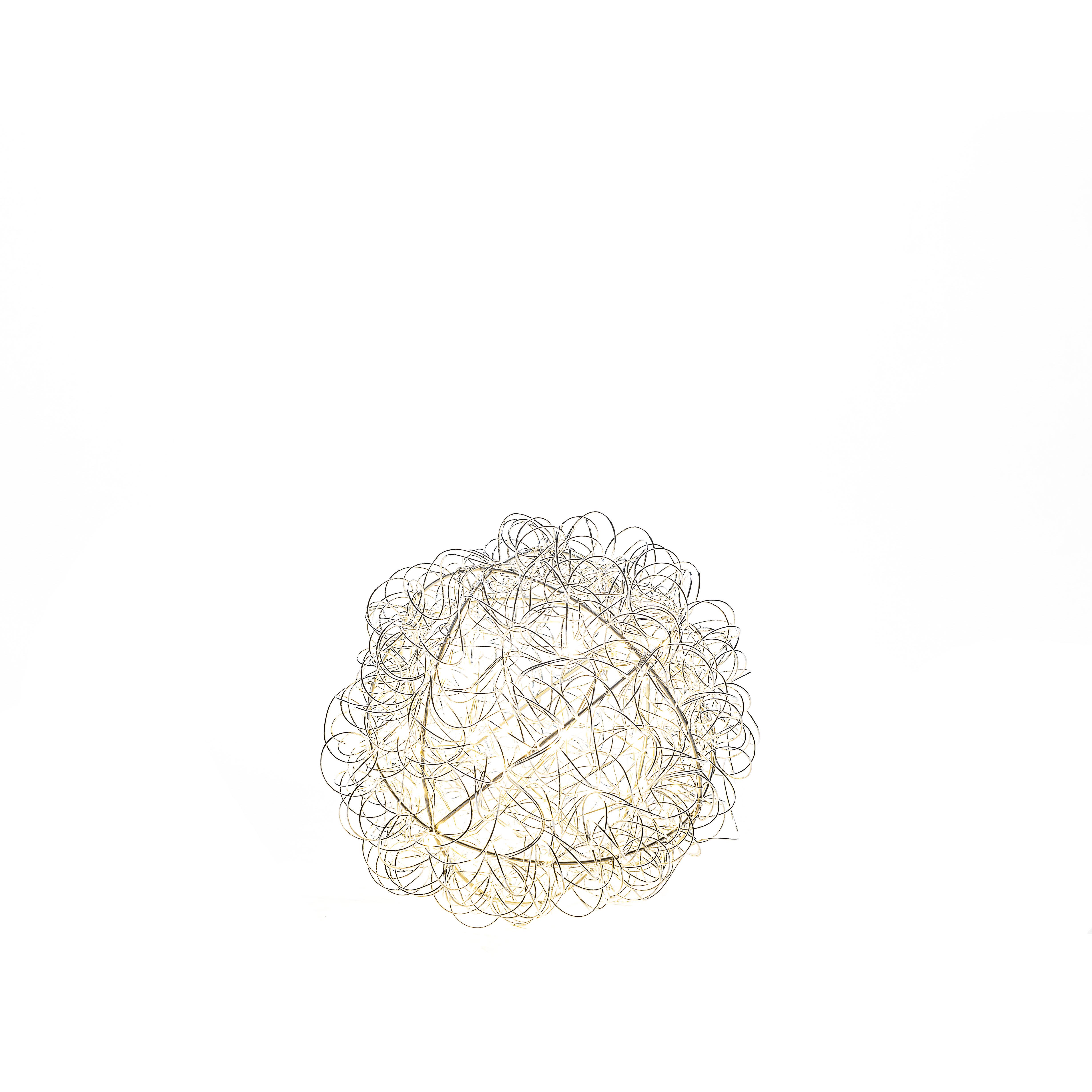 Konstsmide 3513-303 Dekorationsboll silver, varmvit 20 cm