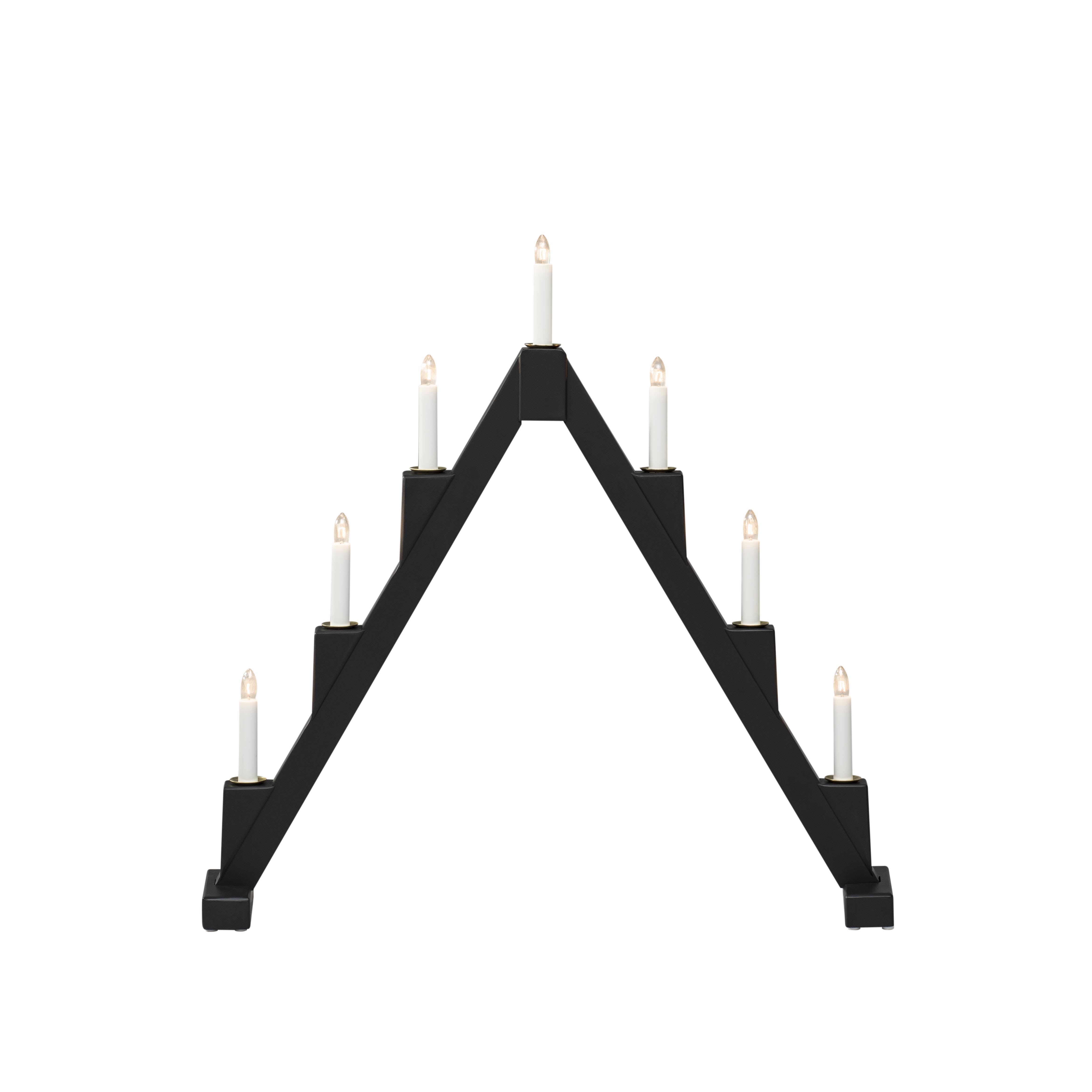 Konstsmide 3590-710 Adventsljusstake 7 ljus Svart
