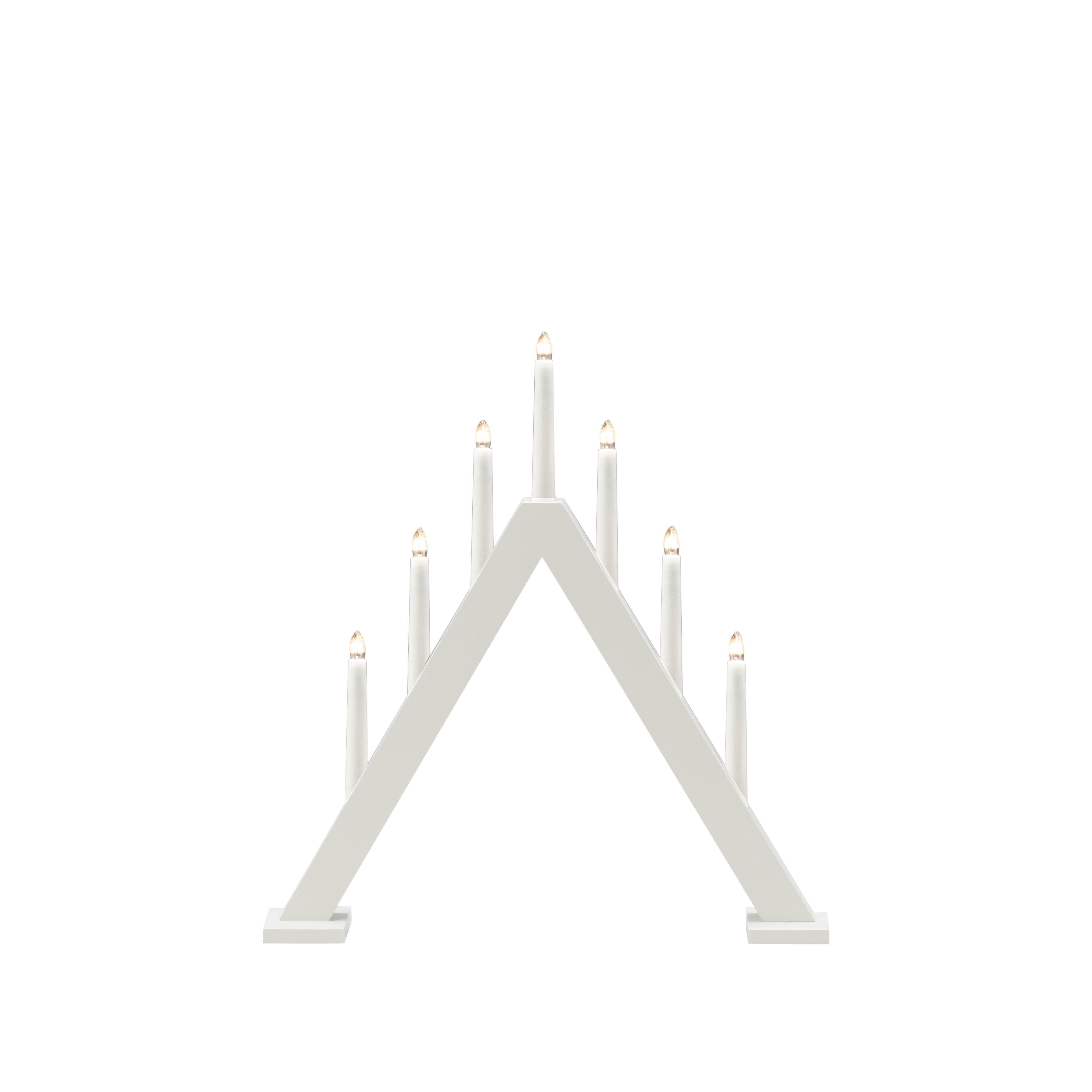 Konstsmide 3931-205 Adventsljusstake 7 ljus Vit