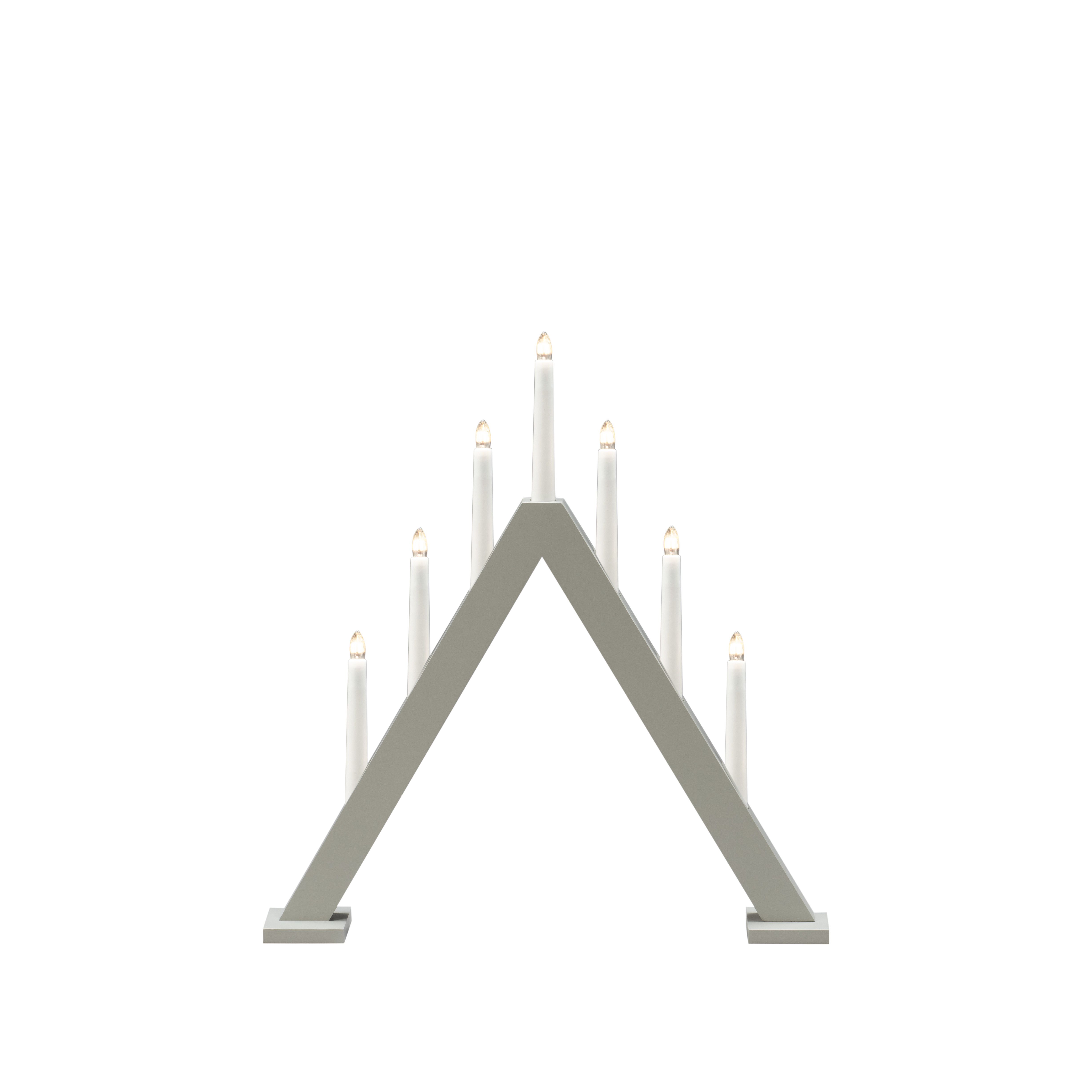 Konstsmide 3931-305 Adventsljusstake 7 ljus Grå