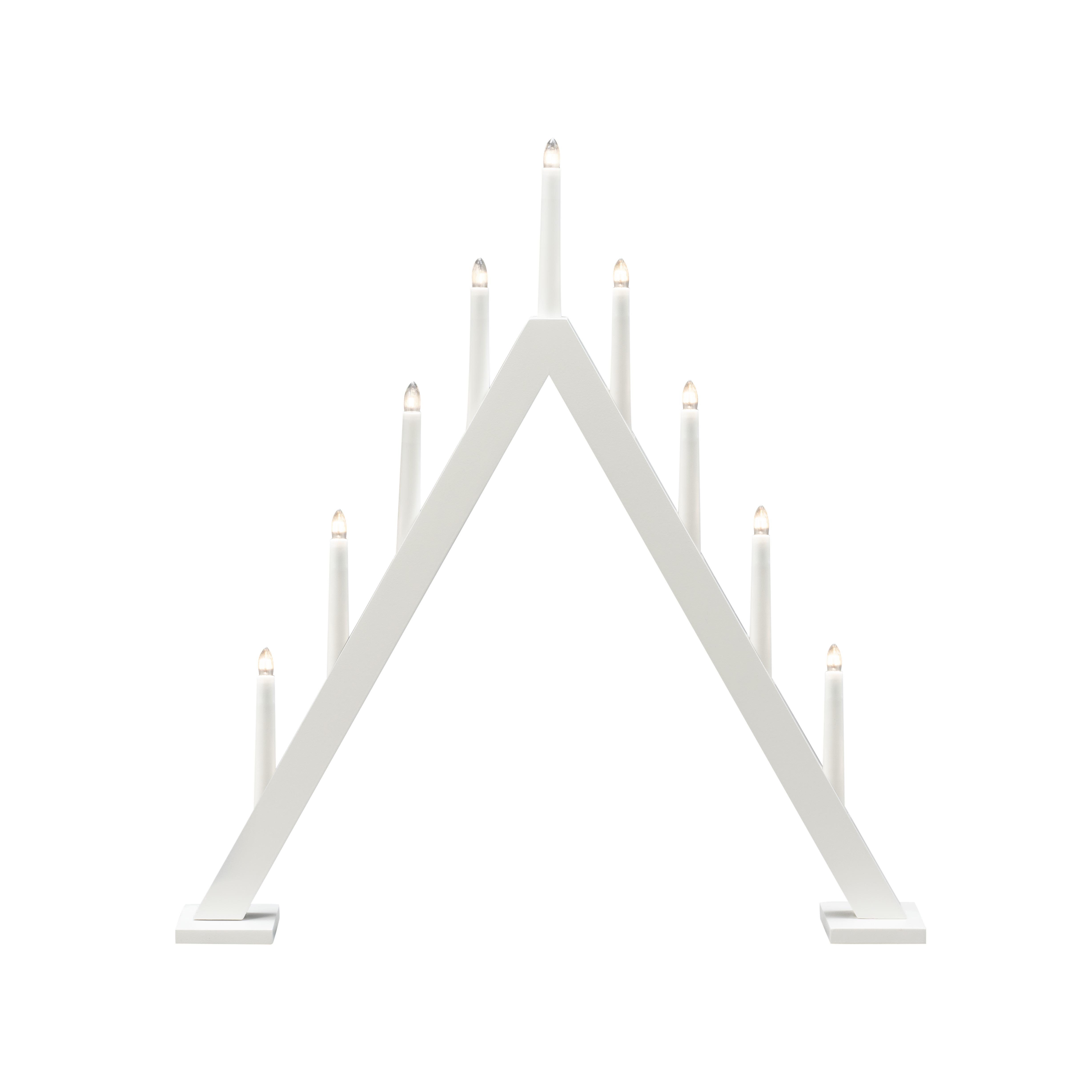 Konstsmide 3932-205 Adventsljusstake 9 ljus Vit