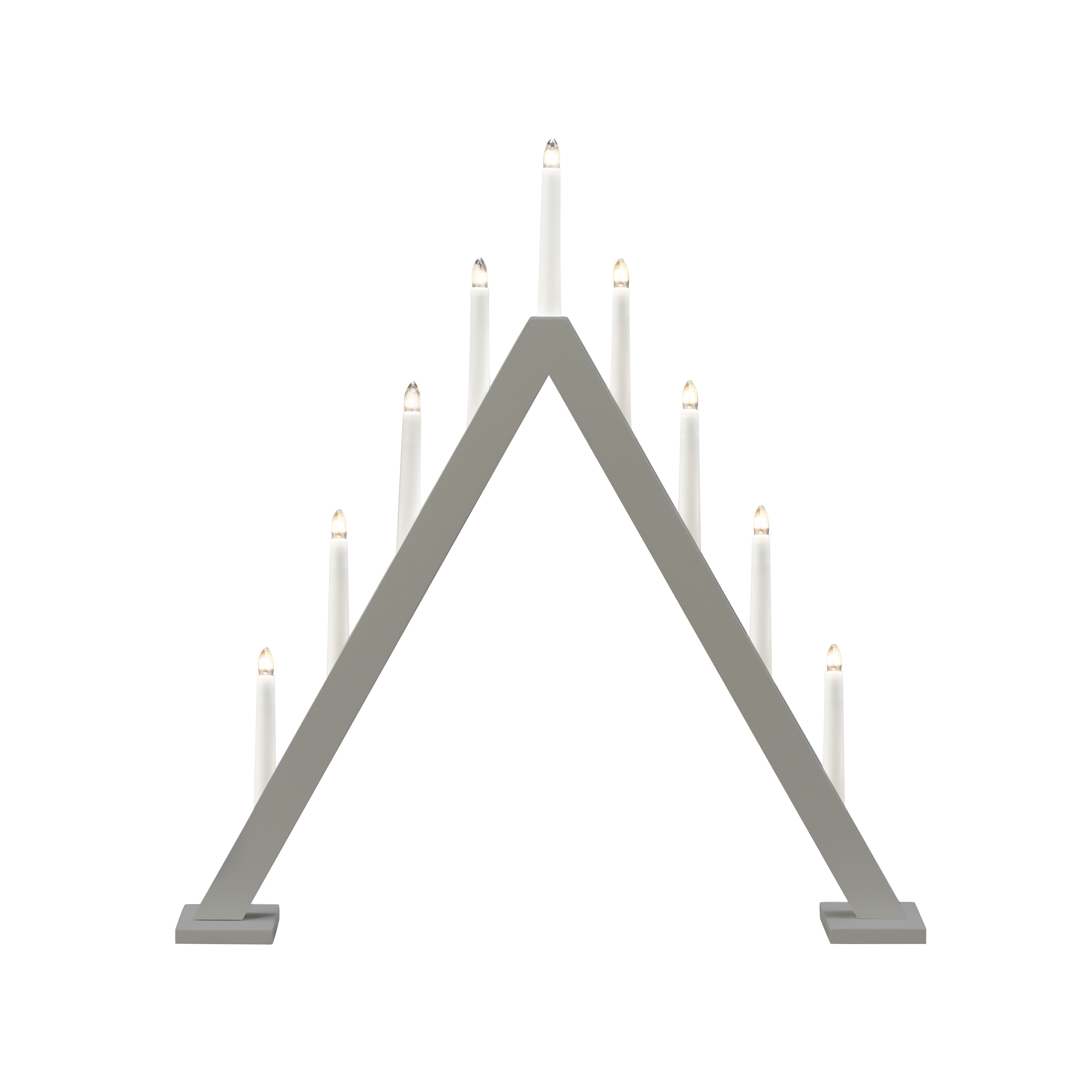 Konstsmide 3932-305 Adventsljusstake 9 ljus Grå