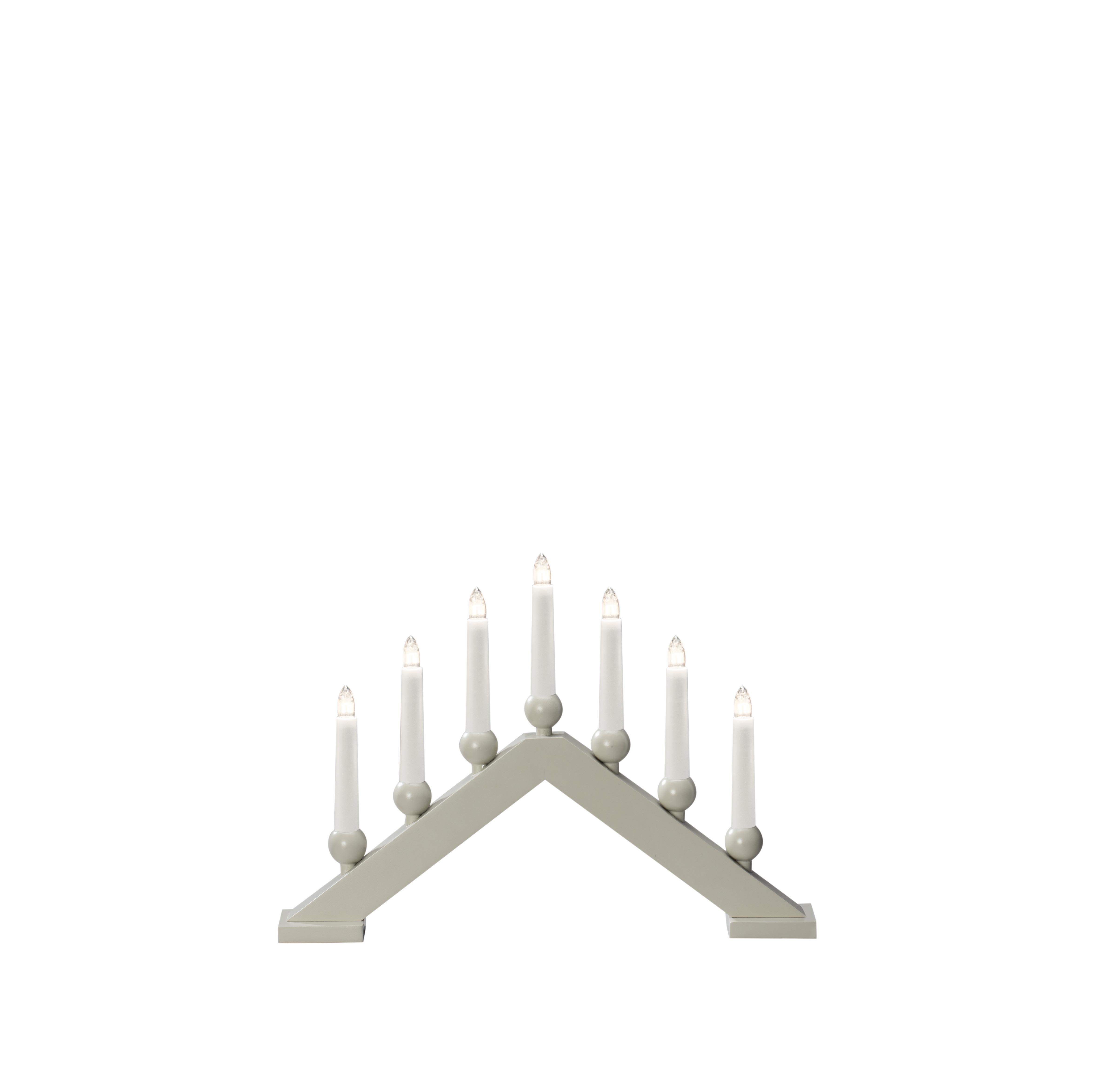 Konstsmide 3935-975 Adventsljusstake 7 ljus, matt trä, beige