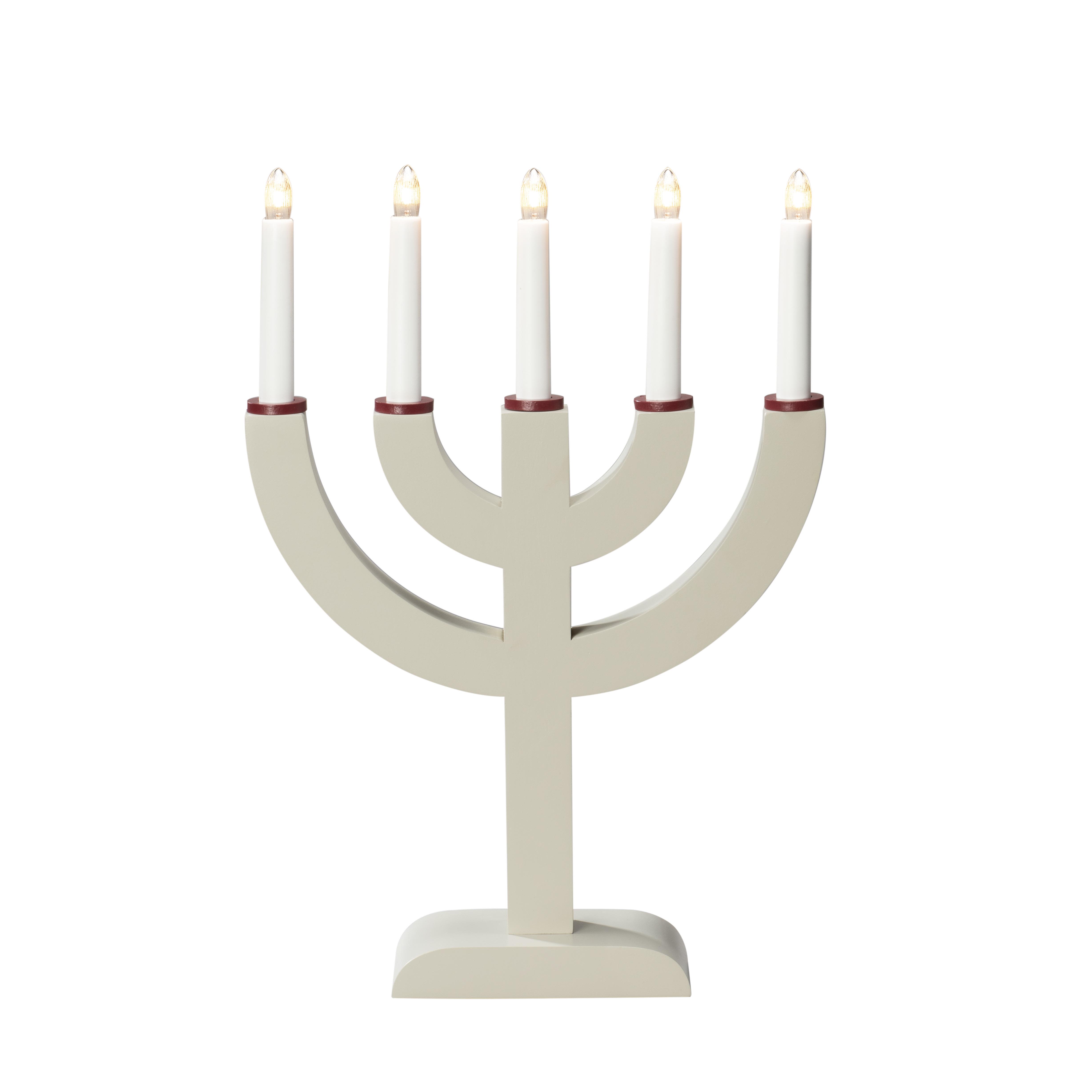 Konstsmide 3936-957 Adventslysestage 5 lys Beige