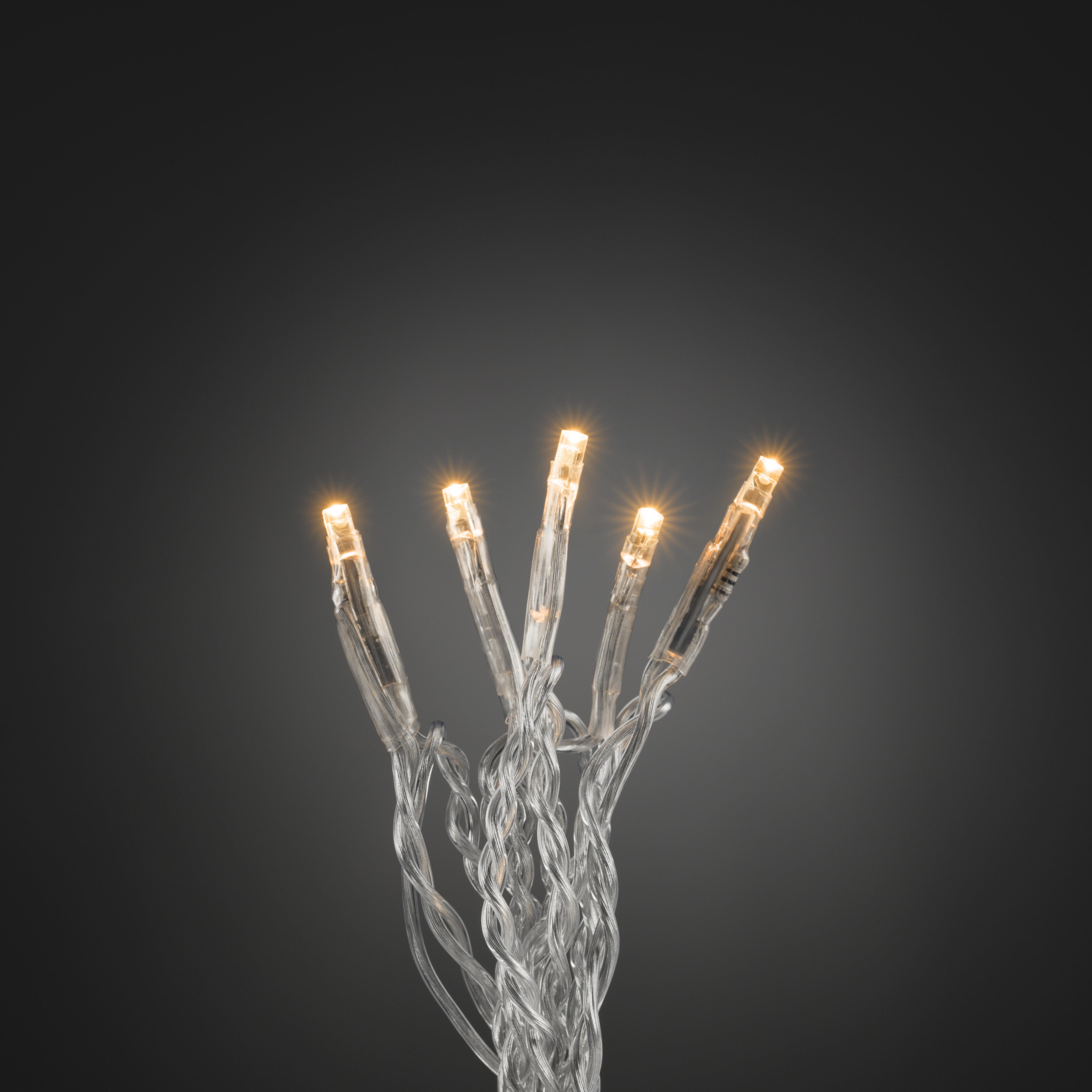 Konstsmide 6352-823 Ljusslinga amber, transparent kabel 2.38 m