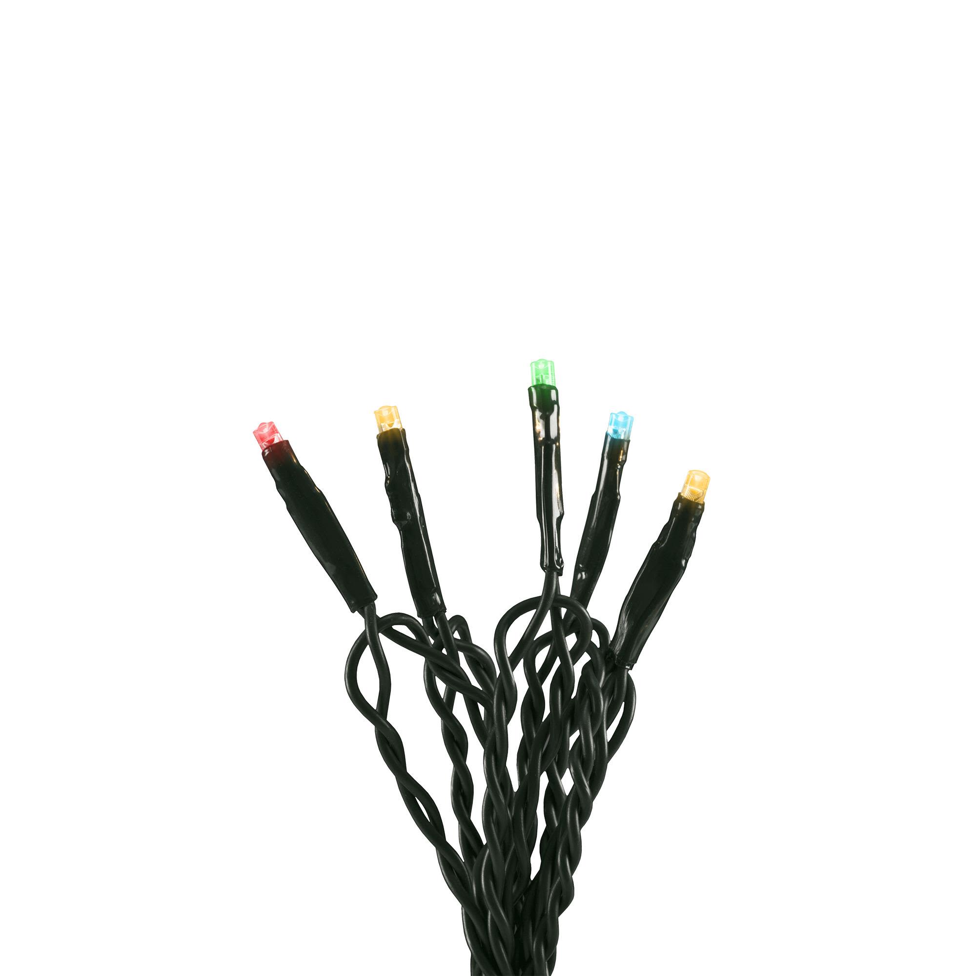 Konstsmide 6354-520 Ljusslinga färgade, mörkgrön kabel 6.93 m