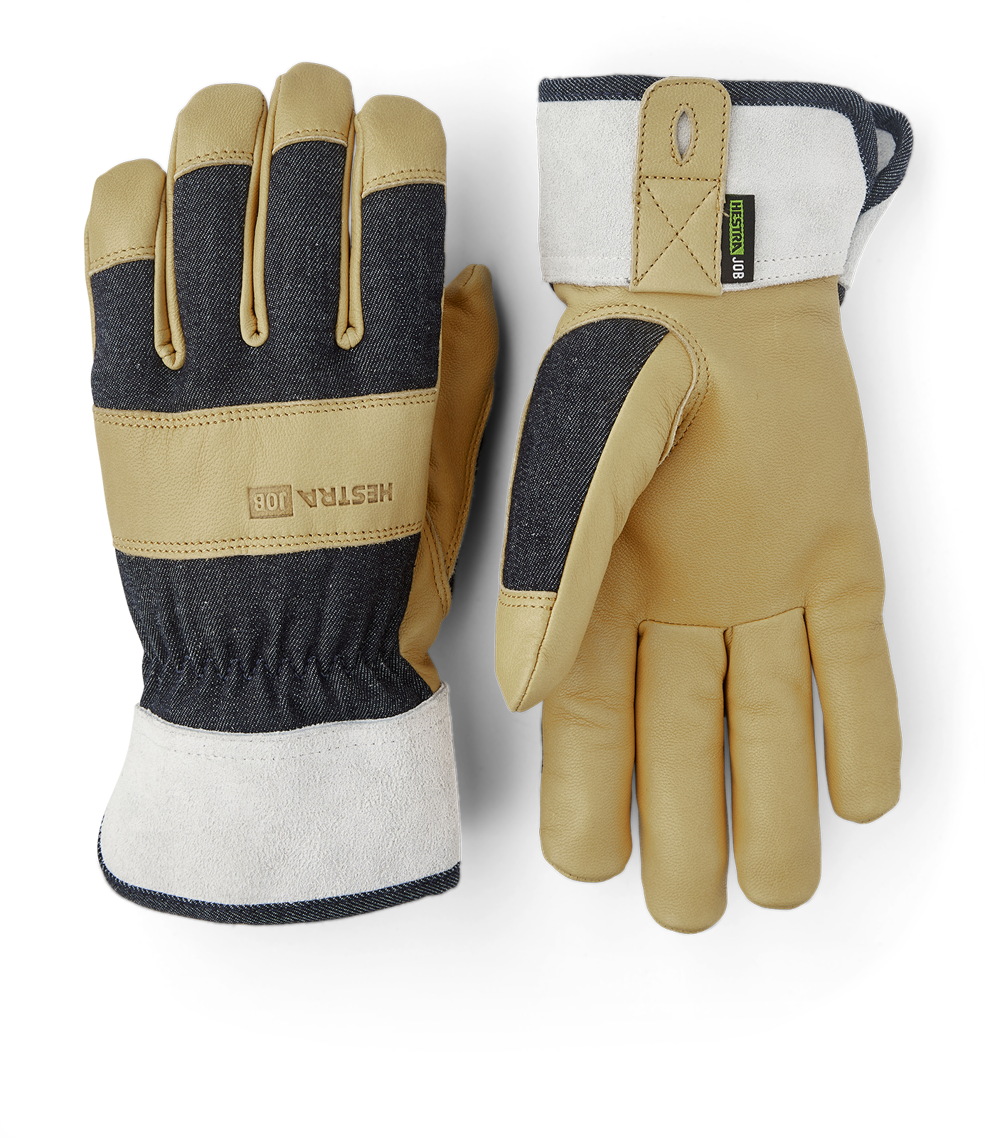 Hestra Pro Classic Denim Montagehandske gul/grå 12