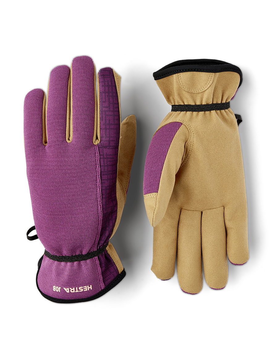 Hestra Pro Terra Utility Trädgårdshandske Rosa/gul