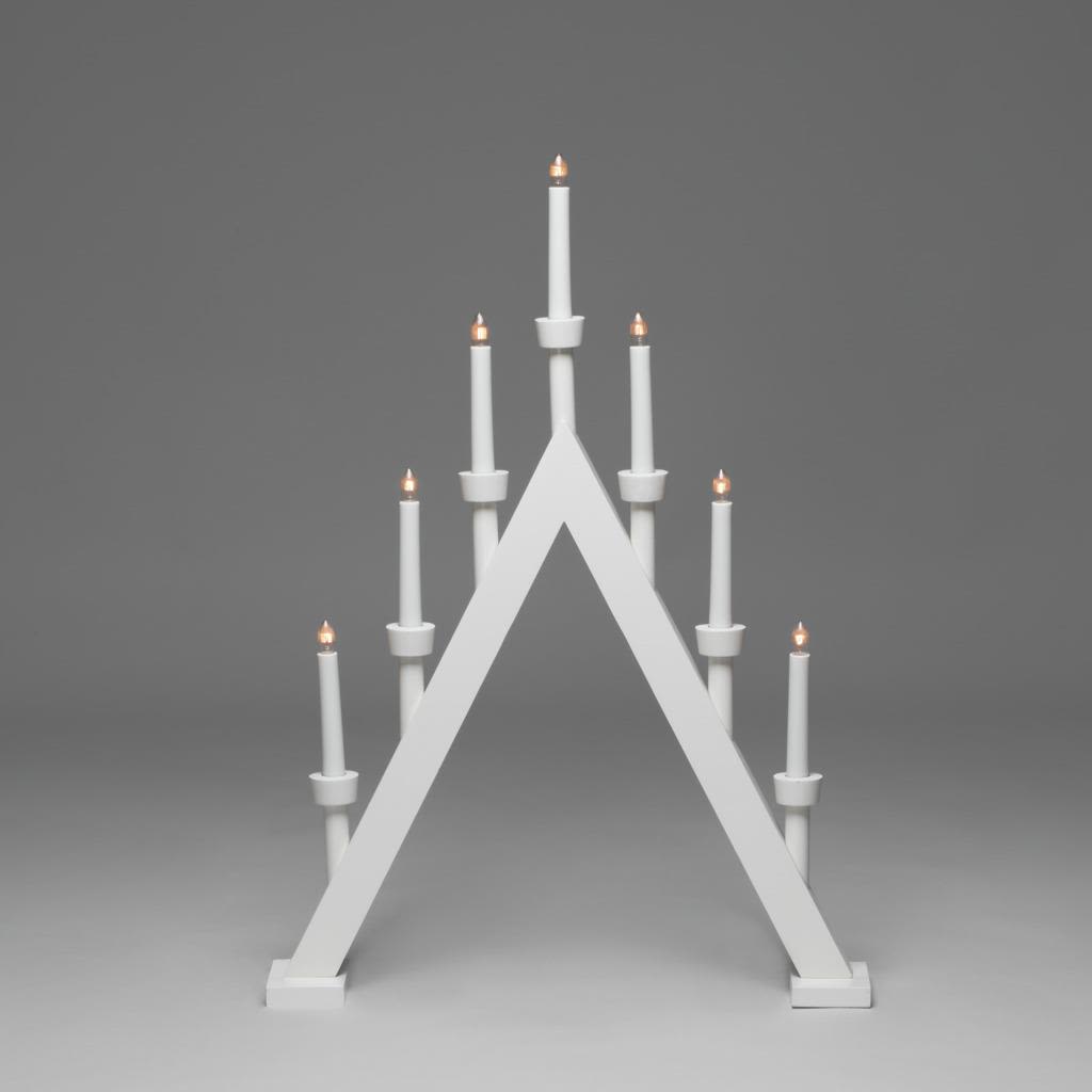 Konstsmide 3990-210 Eljusstake 7 ljus, IP20 Vit