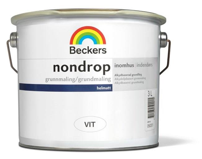 Beckers Nondrop Grundfärg helmatt Vit