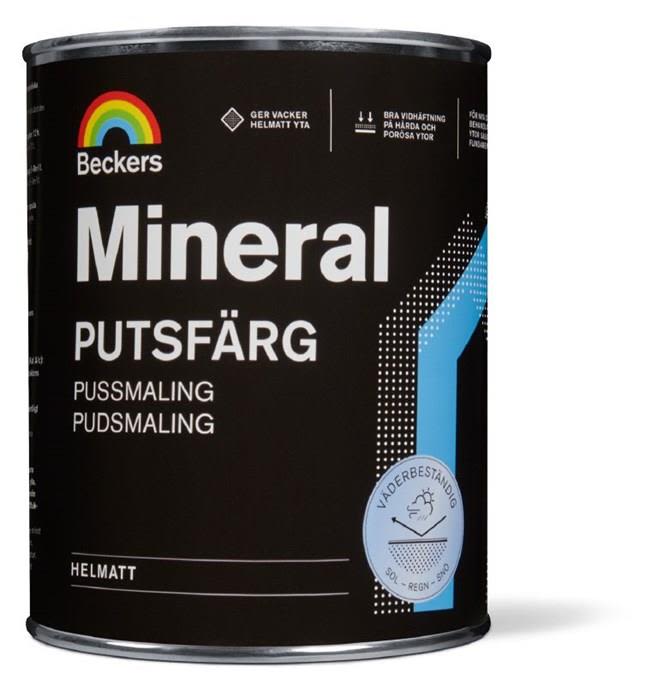 Beckers Mineral Putsfärg helmatt Utevit