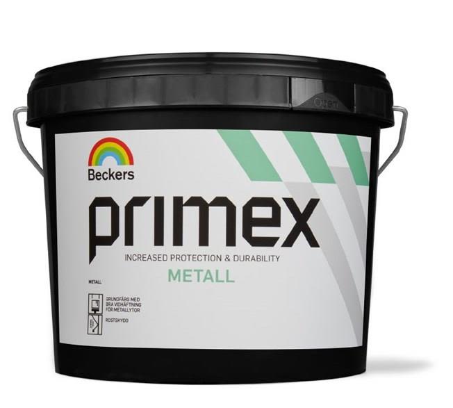 Beckers Primex Metall Grundfärg halvmatt Grå