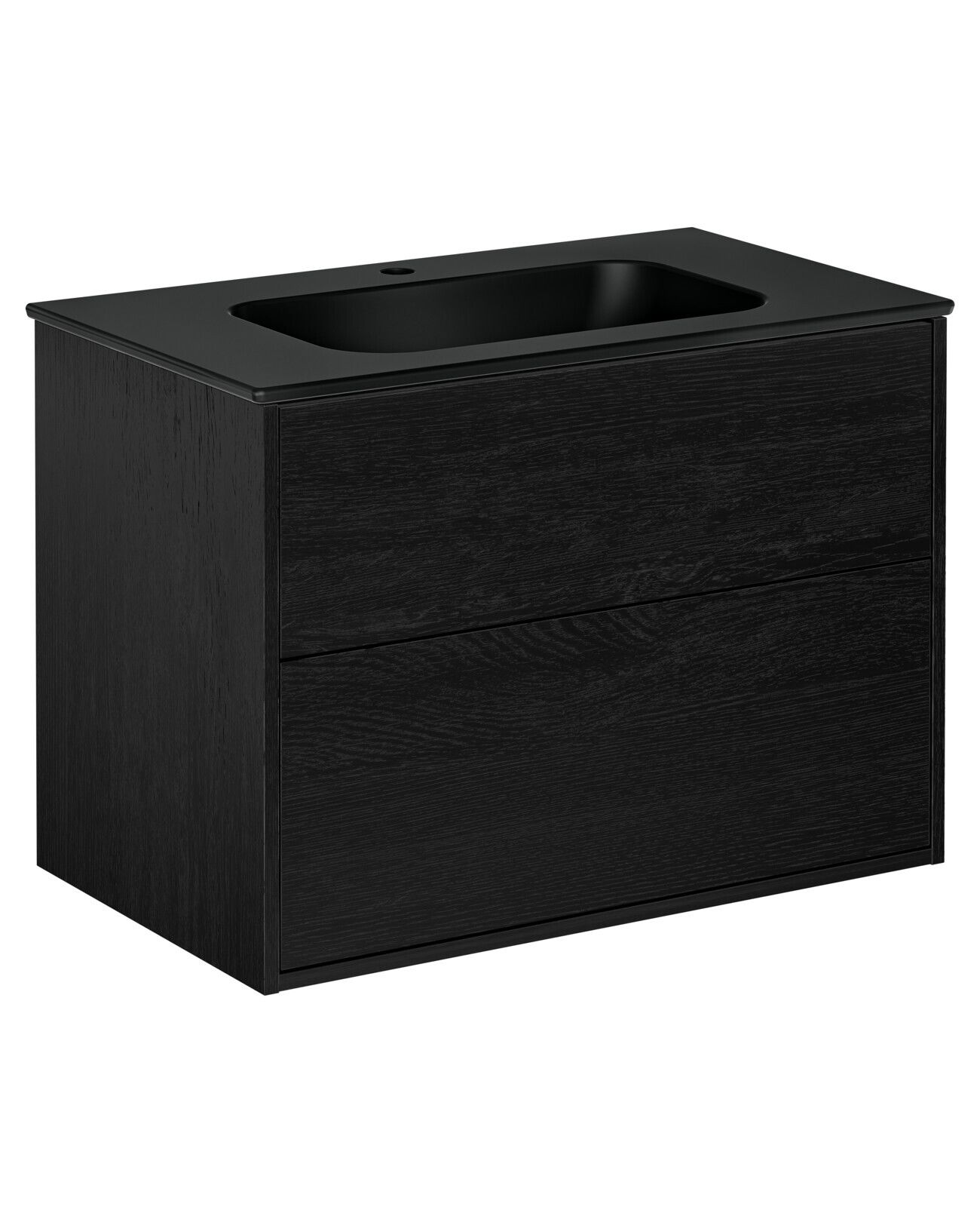 Gustavsberg Artic GB71ACVU80TK38 Kommodpaket svart askfaner/mattsvart, 80 cm Svart askfaner/mattsvart
