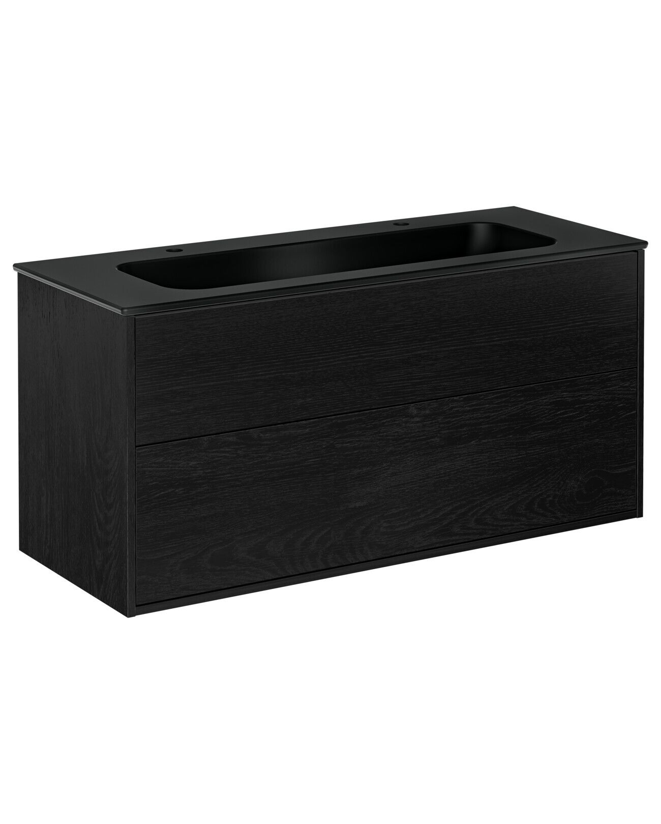 Gustavsberg Artic GB71ACVU12TK38 Kommodpaket svart askfaner/mattsvart, 120 cm, 2 blandarhål Svart askfaner/mattsvart