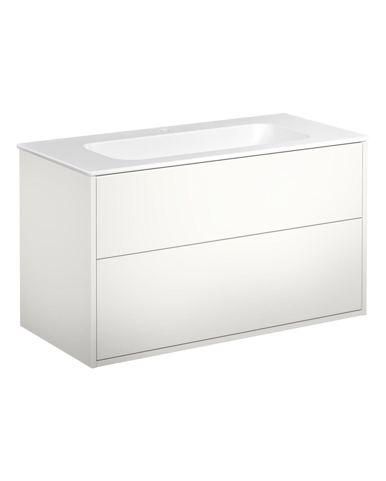 Gustavsberg Artic GB71ACVU10TMSW1 Kommodpaket vit/mattvit, 100 cm, 1 blandarhål Vit/mattvit