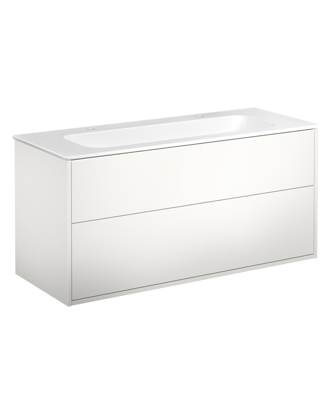 Gustavsberg Artic GB71ACVU12TMSW Kommodpaket vit/mattvit, 120 cm, 2 blandarhål Vit/mattvit