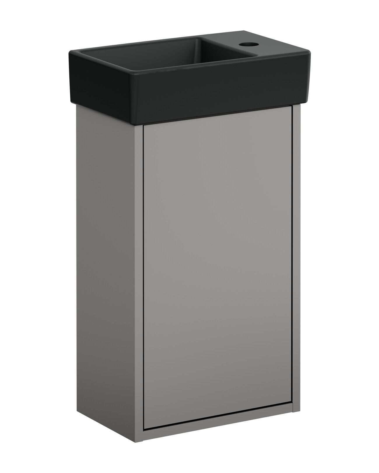 Gustavsberg Artic Small GB71ACVC34TL38L Kommodpaket askgrå/mattsvart, 36 cm, vänster Askgrå/mattsvart