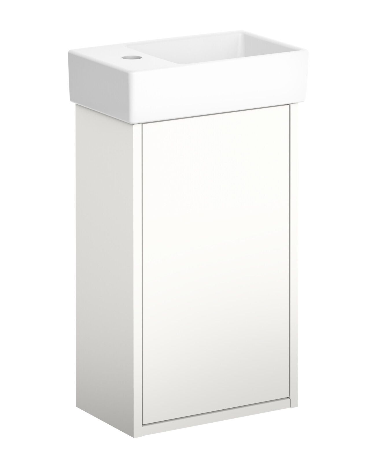 Gustavsberg Artic Small GB71ACVC34TMSWR Kommodpaket vit/mattvit, 36 cm, höger Vit/mattvit